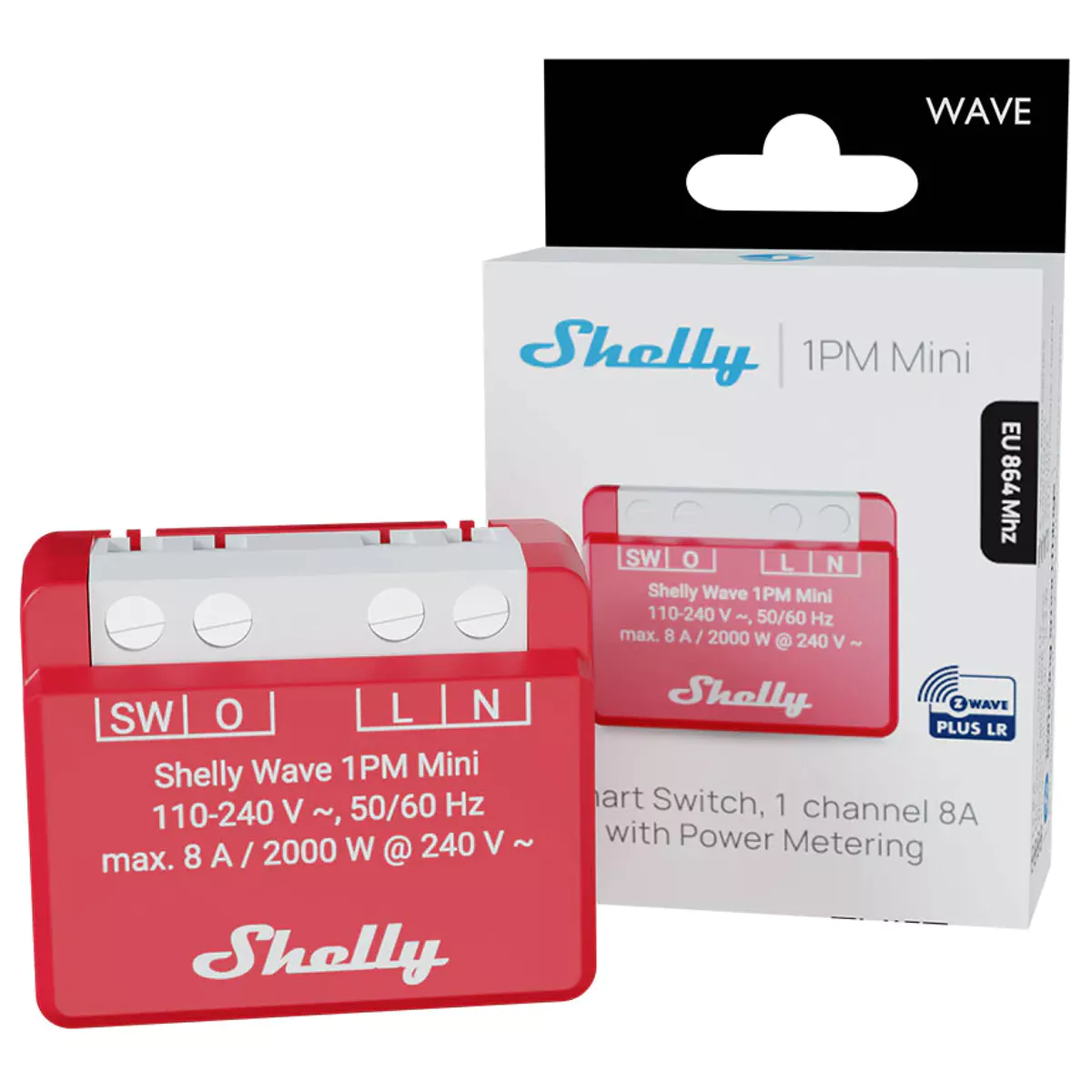 Shelly Mini interruptor Z-Wave 8A c/ medição - Shelly Wave 1PM Mini LR - Image 5