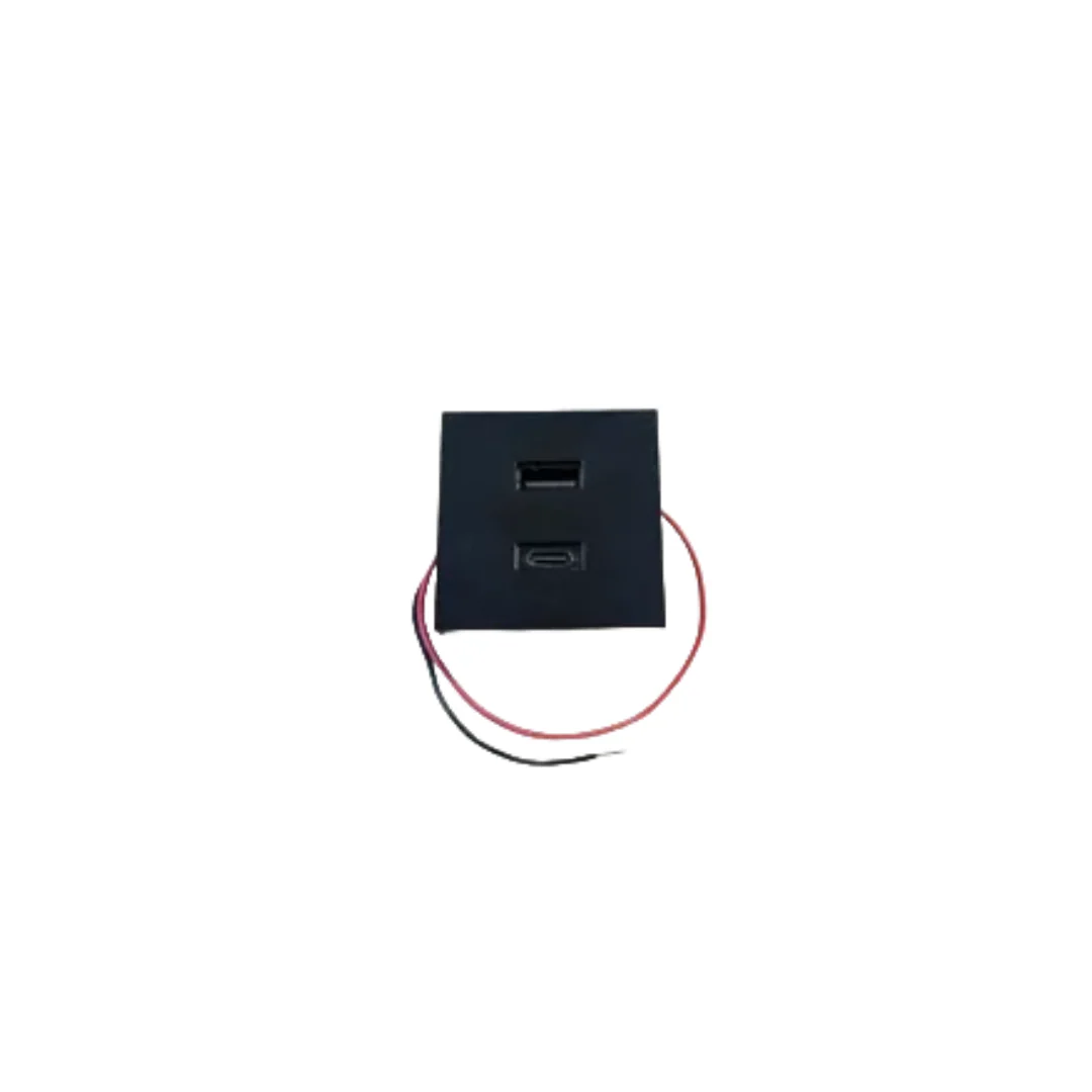 Shelly Módulo carregador USB (USB-A + USBC) 20W para Suporte de Wall Display em Preto - Image 2