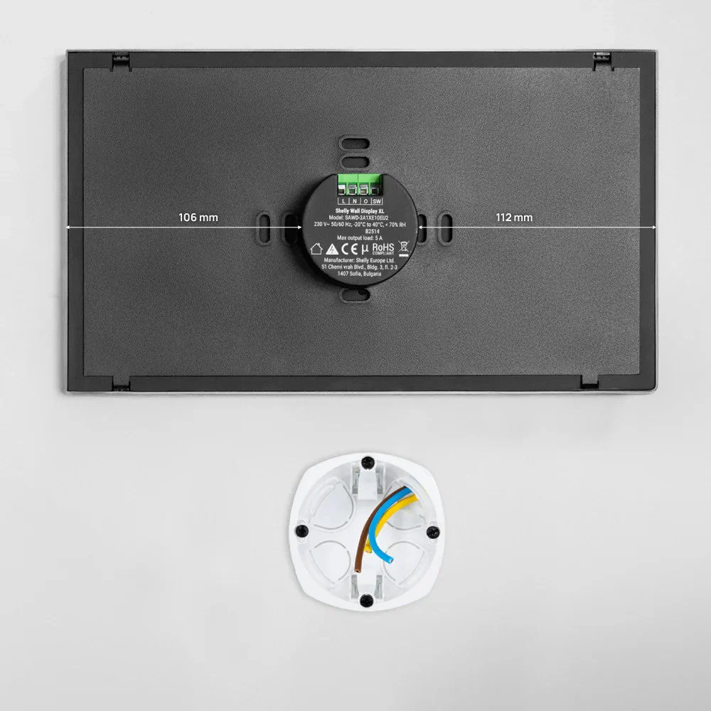 Shelly Painel de Controlo Inteligente 10,1 em Cinzento e Preto - Shelly Wall Display XL - Image 7