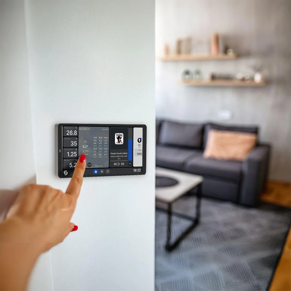 Shelly Painel de Controlo Inteligente com Ecrã Tátil e Sensor Shelly BLU H&T - Shelly Wall Display X2 - Image 6