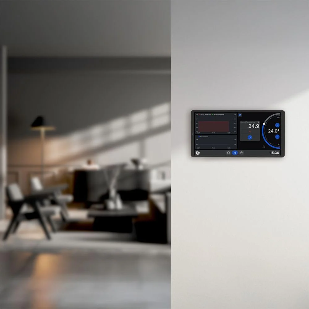 Shelly Painel de Controlo Inteligente com Ecrã Tátil e Sensor Shelly BLU H&T - Shelly Wall Display X2 - Image 7