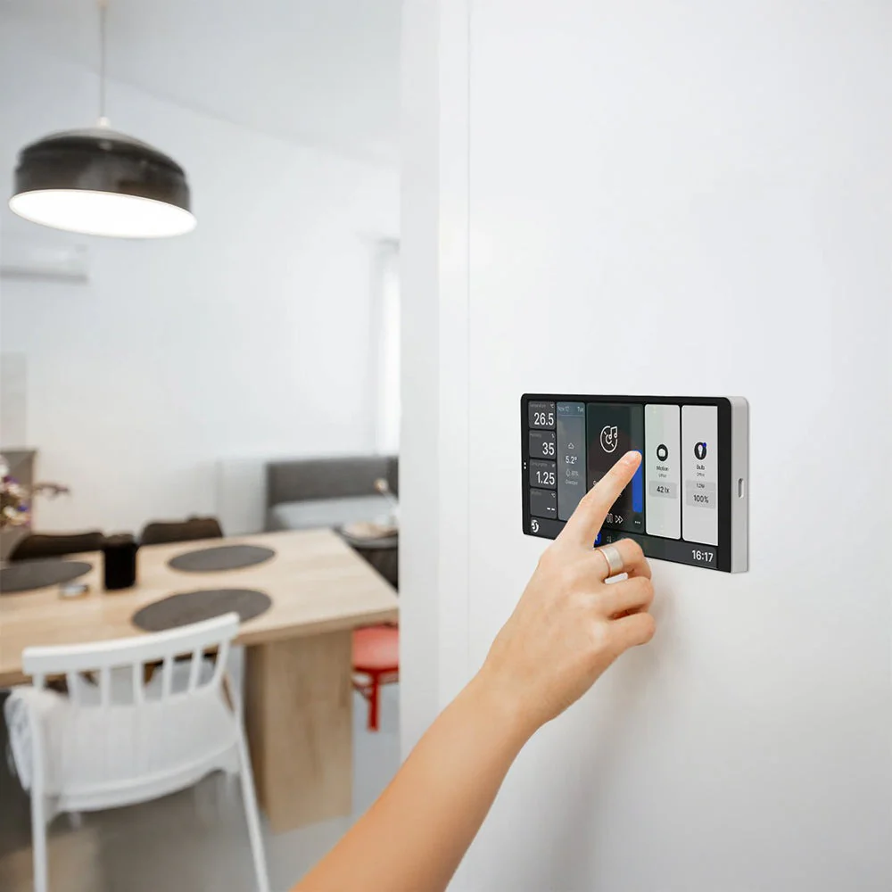 Shelly Painel de Controlo Inteligente com Ecrã Tátil e Sensor Shelly BLU H&T - Shelly Wall Display X2 - Image 8
