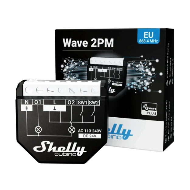 Shelly Qubino Z-Wave 2PM - Módulo Z-Wave - Image 2