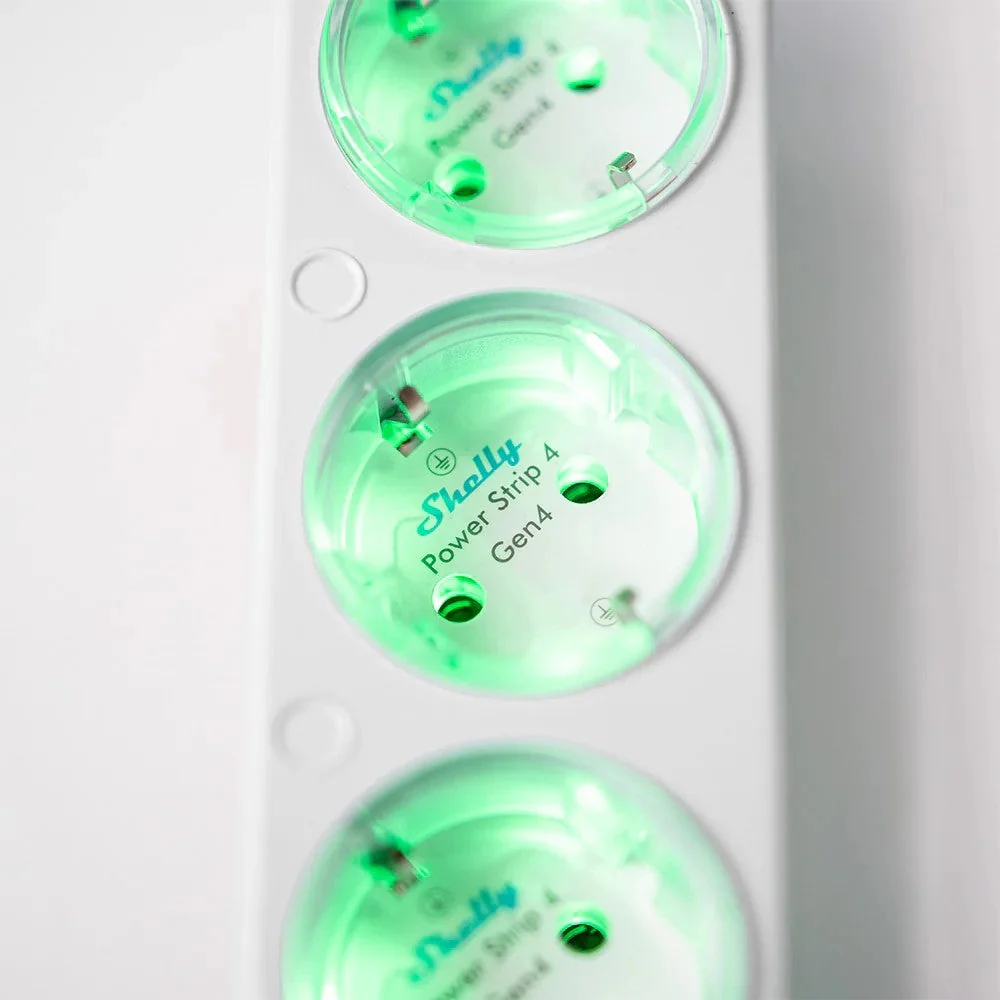 Shelly Extensão Inteligente Multiprotocolo com 4 Tomadas e Medição Individual - Shelly Power Strip 4 Gen4 - Image 10