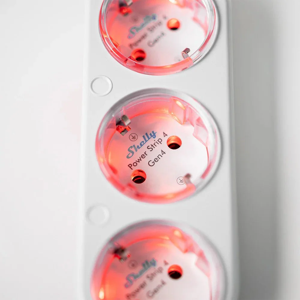 Shelly Extensão Inteligente Multiprotocolo com 4 Tomadas e Medição Individual - Shelly Power Strip 4 Gen4 - Image 9