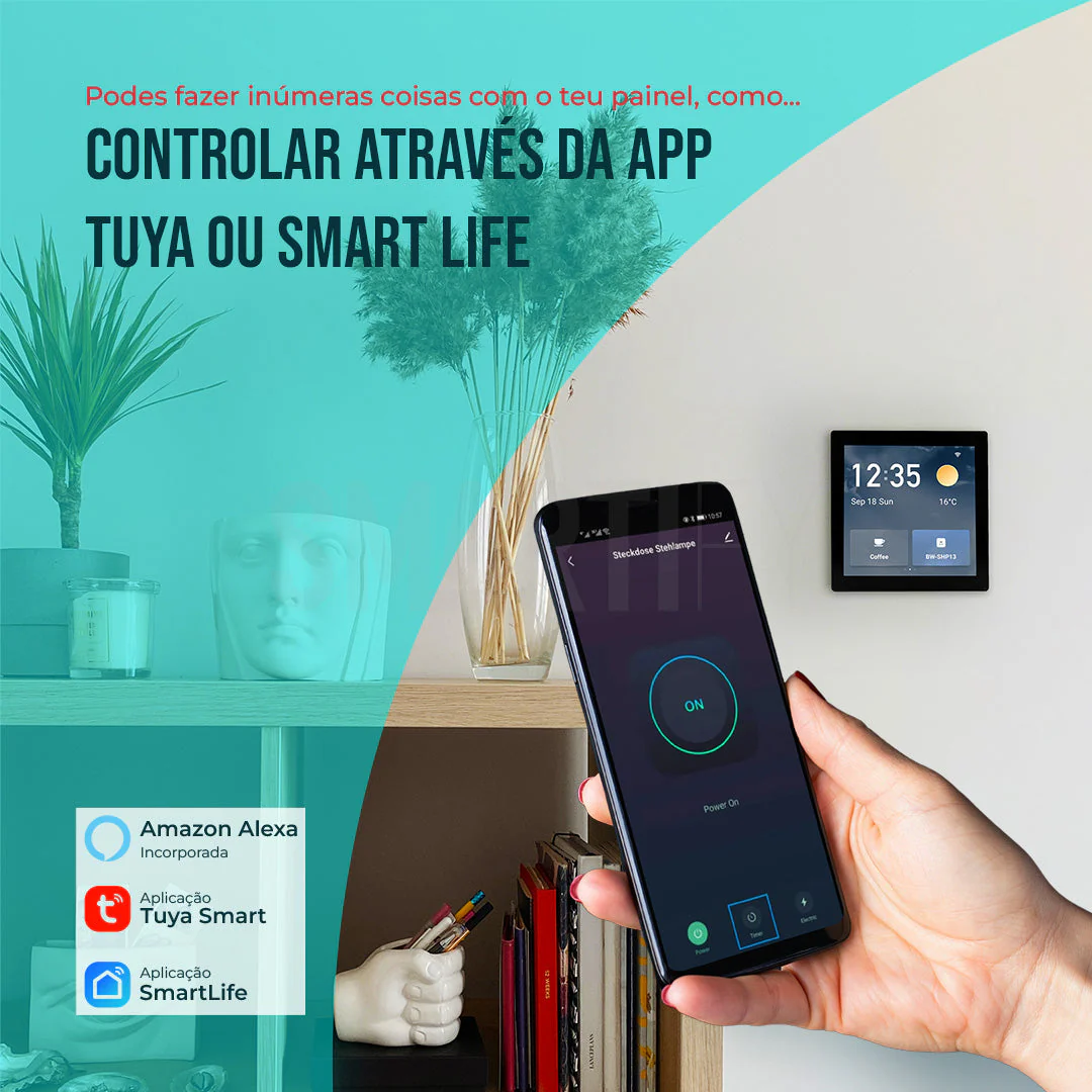 Smartify Painel de Controlo Inteligente Display com Alexa Integrada Smart Zigbee Wifi - Image 11
