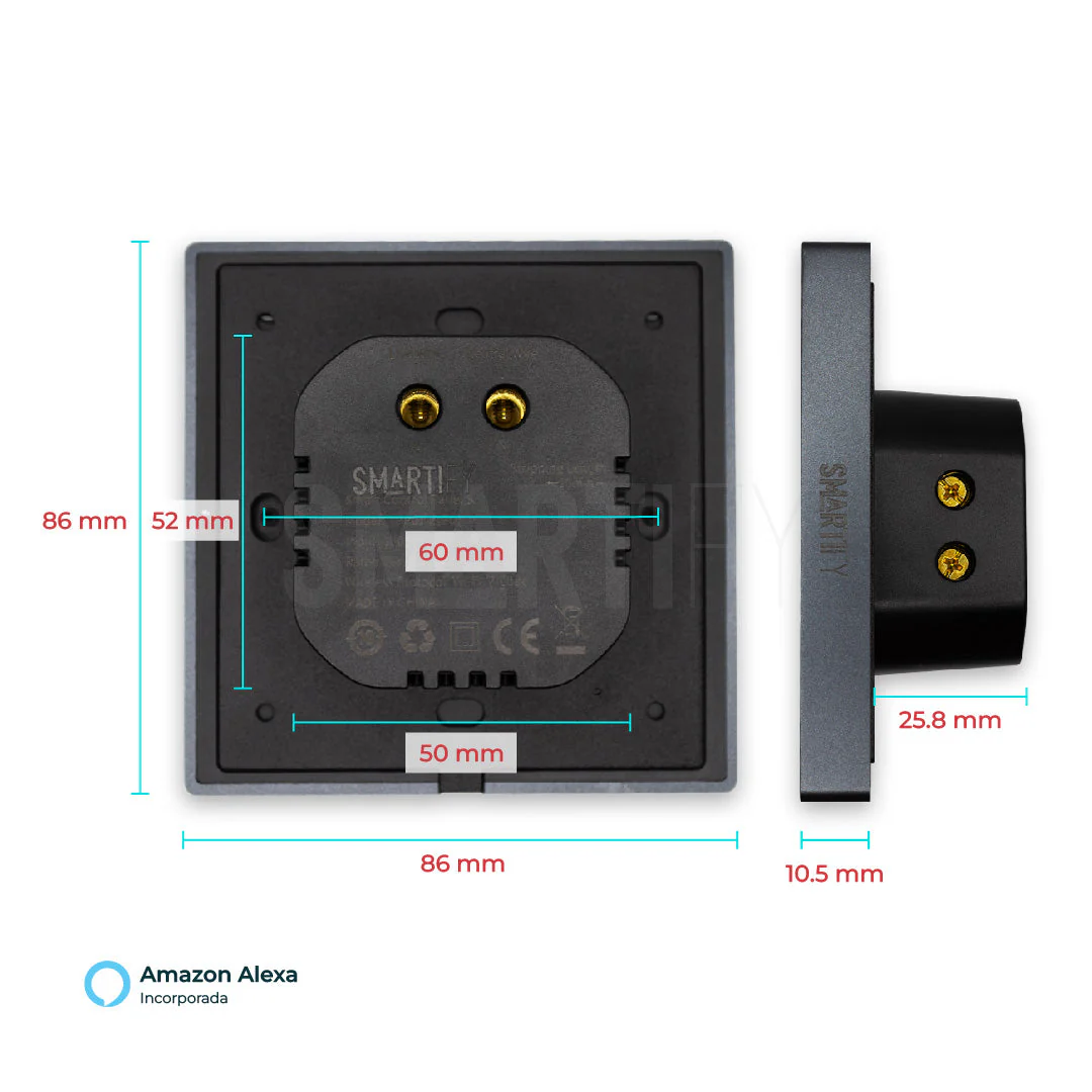 Smartify Painel de Controlo Inteligente Display com Alexa Integrada Smart Zigbee Wifi - Image 5