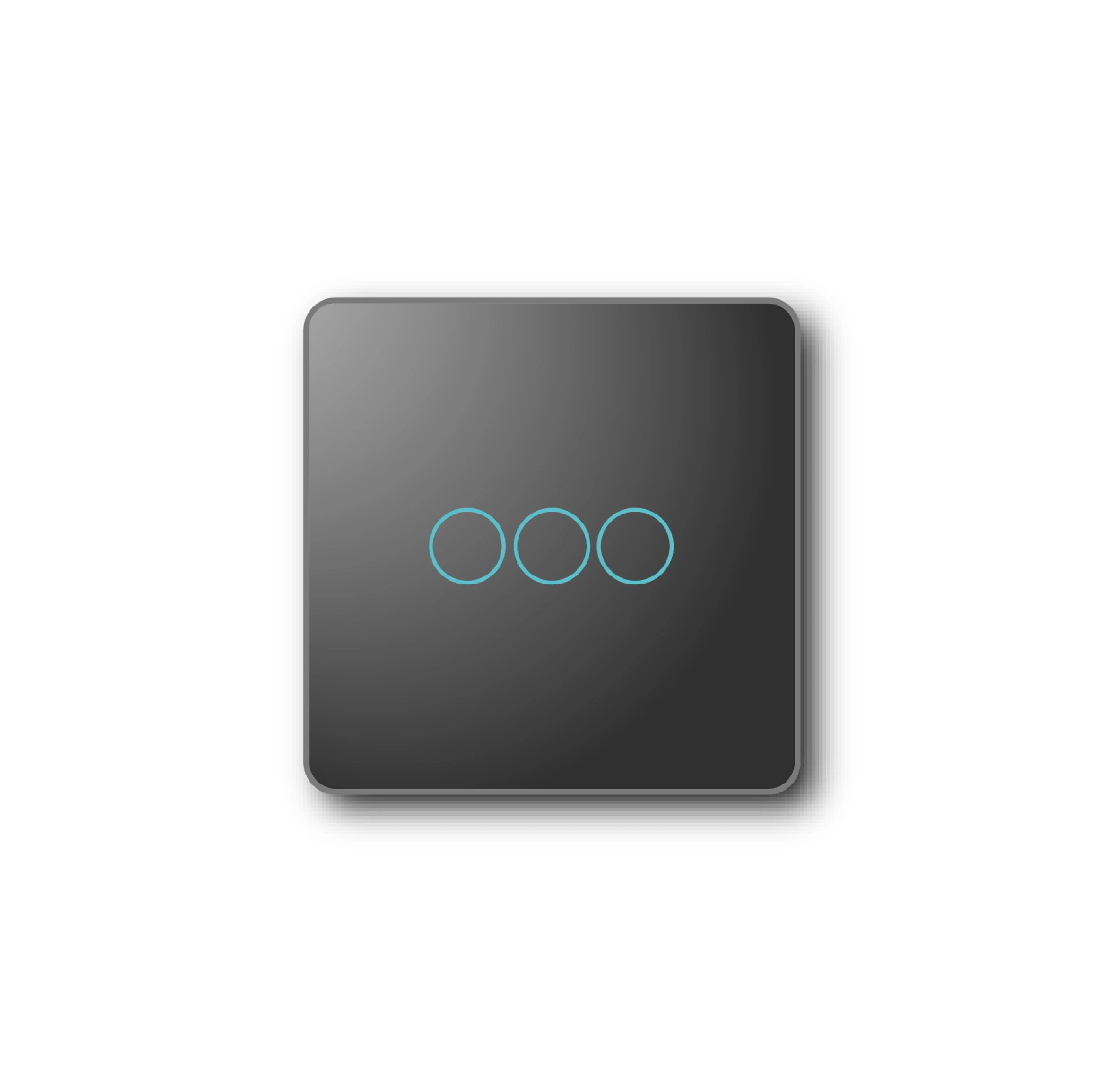Smartify vPRO Comando de Cenários 3 Botões (9 Cenários) Zigbee Preto - SYPC03ZBPR