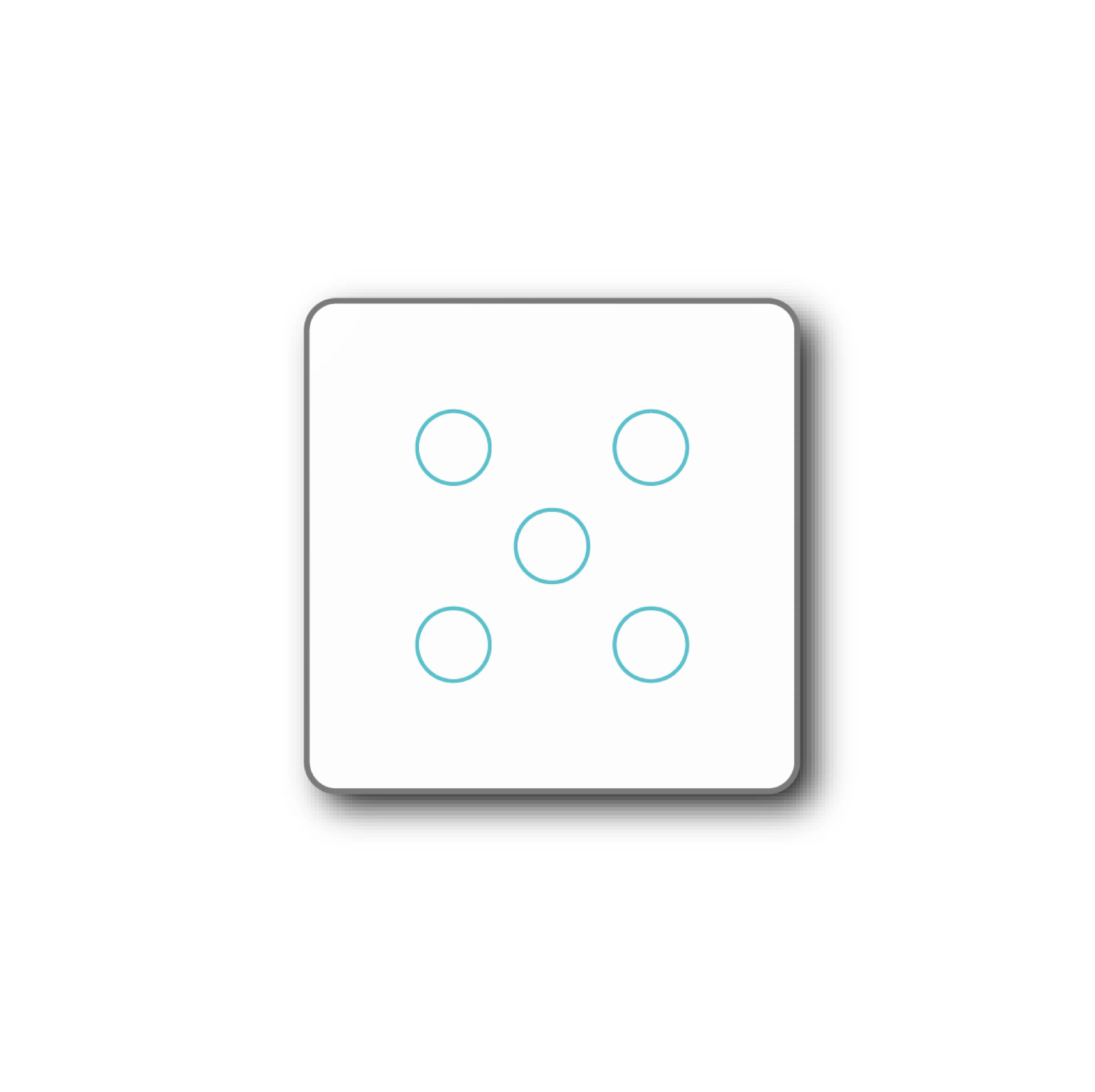 Smartify vPRO Comando de Cenários 5 Botões (15 Cenários) Zigbee Branco - SYPC05ZBBR