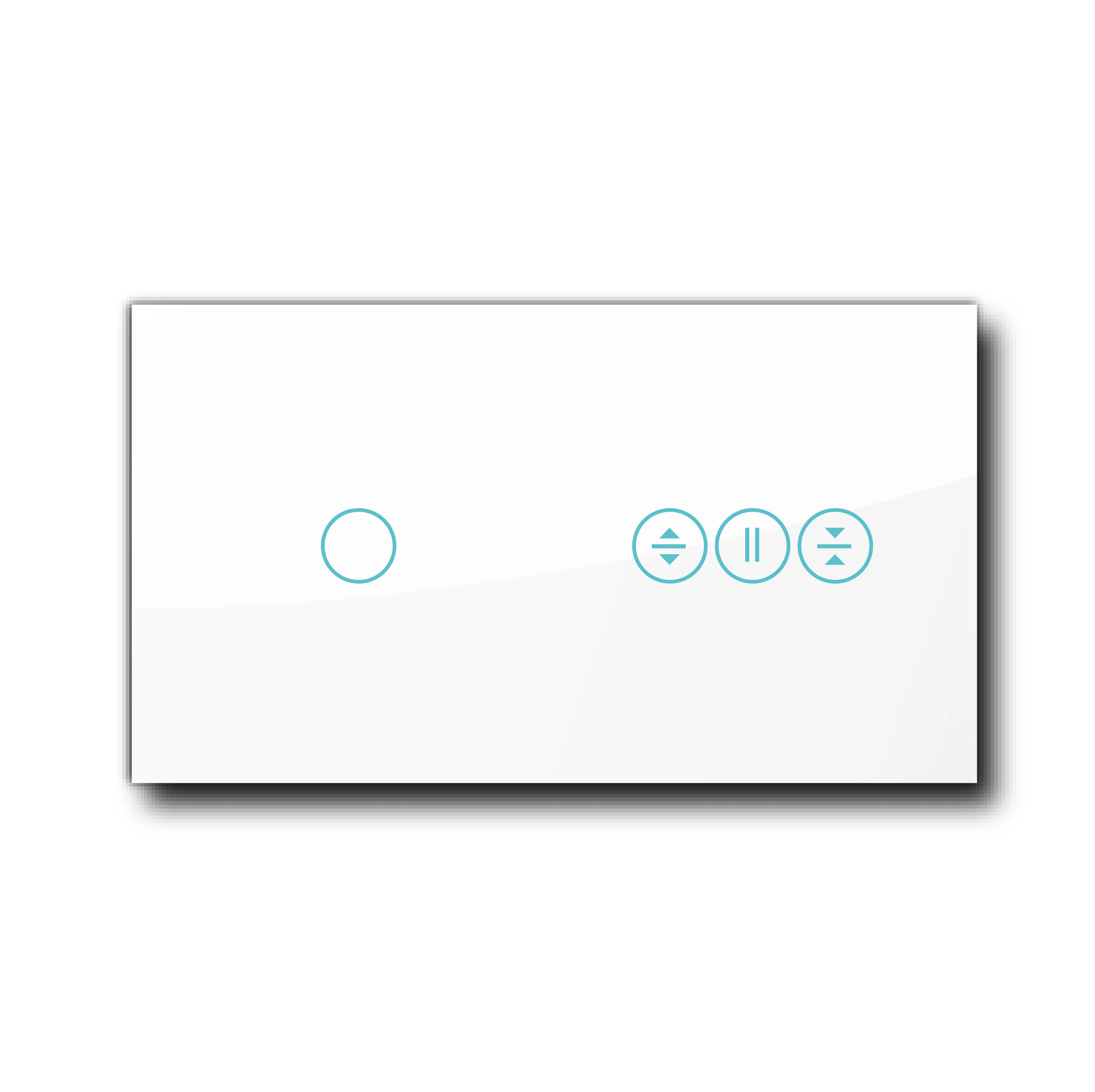 Smartify vPRO Espelho Duplo (1 botão + estores) Branco - SYPE201ESBR