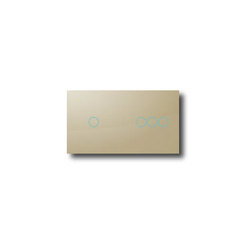 Smartify vPRO Espelho Duplo (1 botão + 3 botões) Dourado - SYPE20103DR