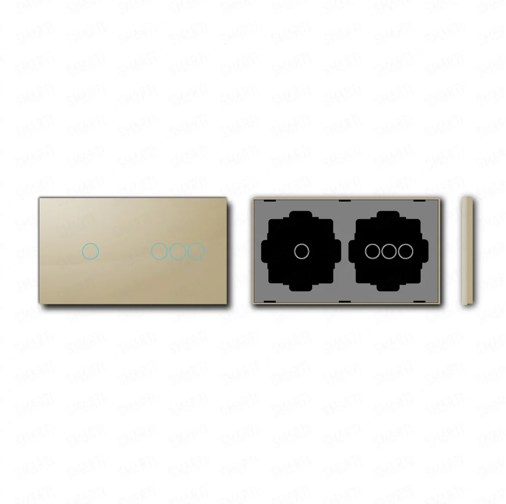 Smartify vPRO Espelho Duplo (1 botão + 3 botões) Dourado - SYPE20103DR - Image 2