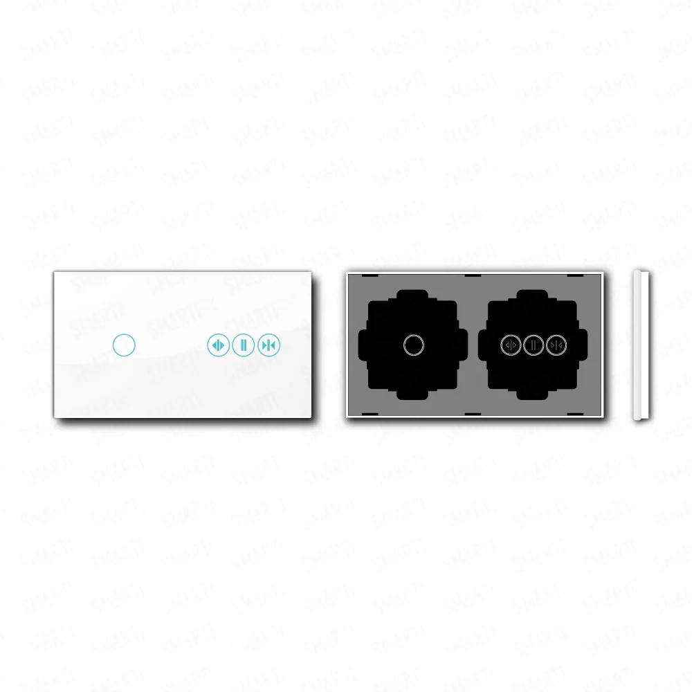 Smartify vPRO Espelho Duplo (1 botão + Cortinas) Branco - SYPE201CTBR - Image 2