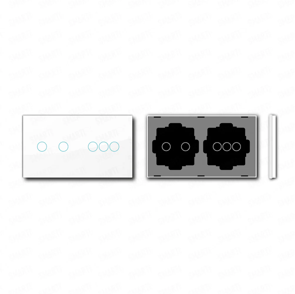 Smartify vPRO Espelho Duplo (2 botões + 3 botões) Branco - SYPE20203BR - Image 2