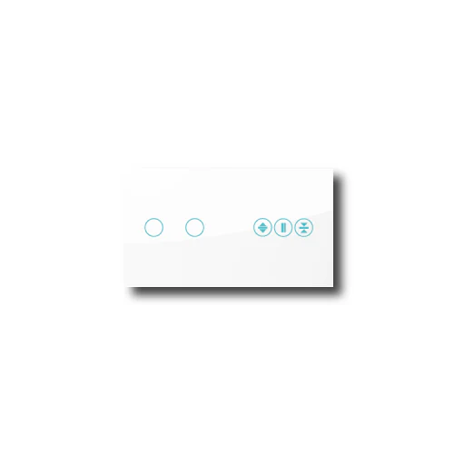 Smartify vPRO Espelho Duplo (2 botões + Estores) Branco - SYPE202ESBR