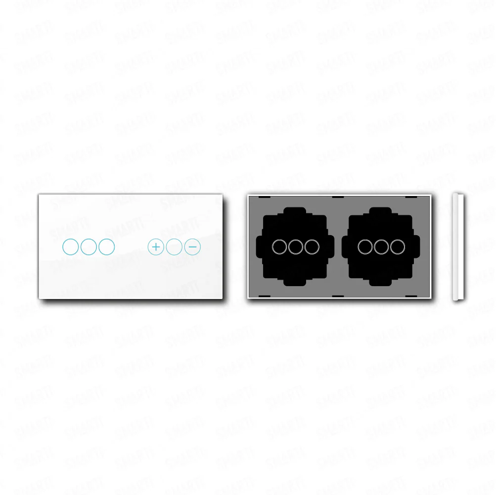 Smartify vPRO Espelho Duplo (3 botões + Dimmer) Branco - SYPE2031DBR - Image 2