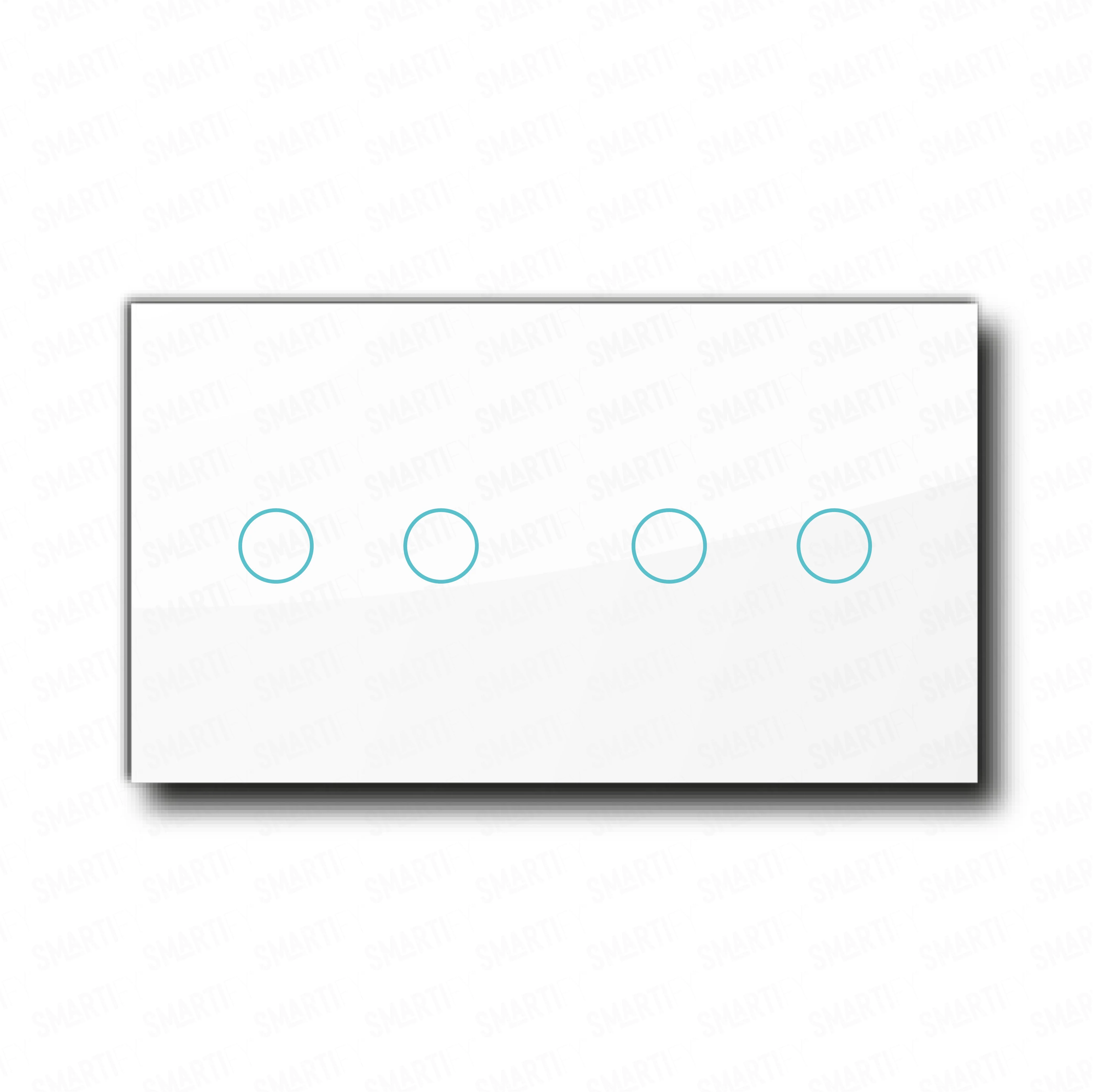 Smartify vPRO Espelho Duplo (2 botões + 2 botões) Branco - SYPE20202BR