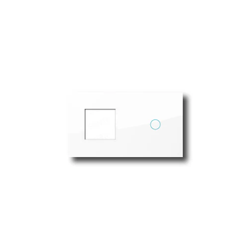 Smartify vPRO Espelho Duplo (Moldura + 1 botão) Branco - SYPE20001BR