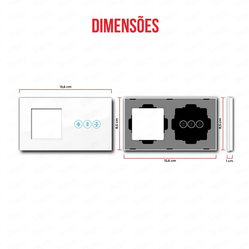 Smartify vPRO Espelho Duplo (Moldura + Estores) Branco - SYPE200ESBR - Image 3