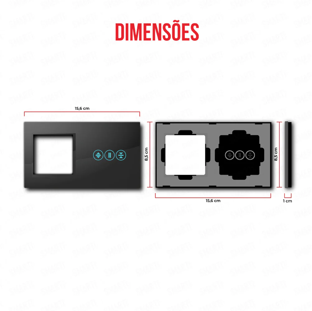 Smartify vPRO Espelho Duplo (Moldura + Estores) Preto - SYPE200ESPR - Image 3