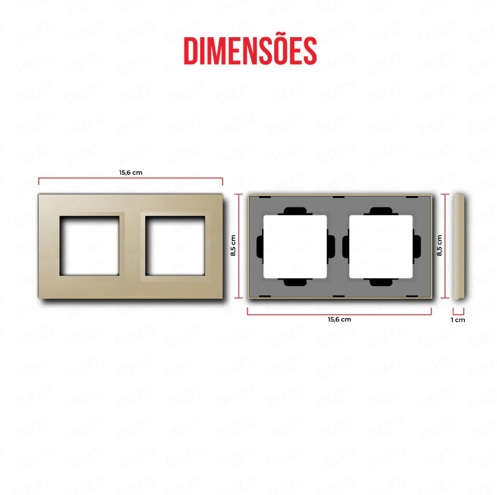 Smartify vPRO Espelho Duplo (Moldura + Moldura) Dourado - SYPE20000DR - Image 3