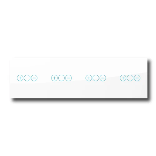 Smartify vPRO Espelho Quadruplo (Dimmer + Dimmer + Dimmer + Dimmer) Branco - SYPE41D1D1D1DBR