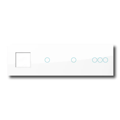 Smartify vPRO Espelho Quadruplo (Moldura + 1 botão + 1 botão + 3 botões) Branco - SYPE400010103BR