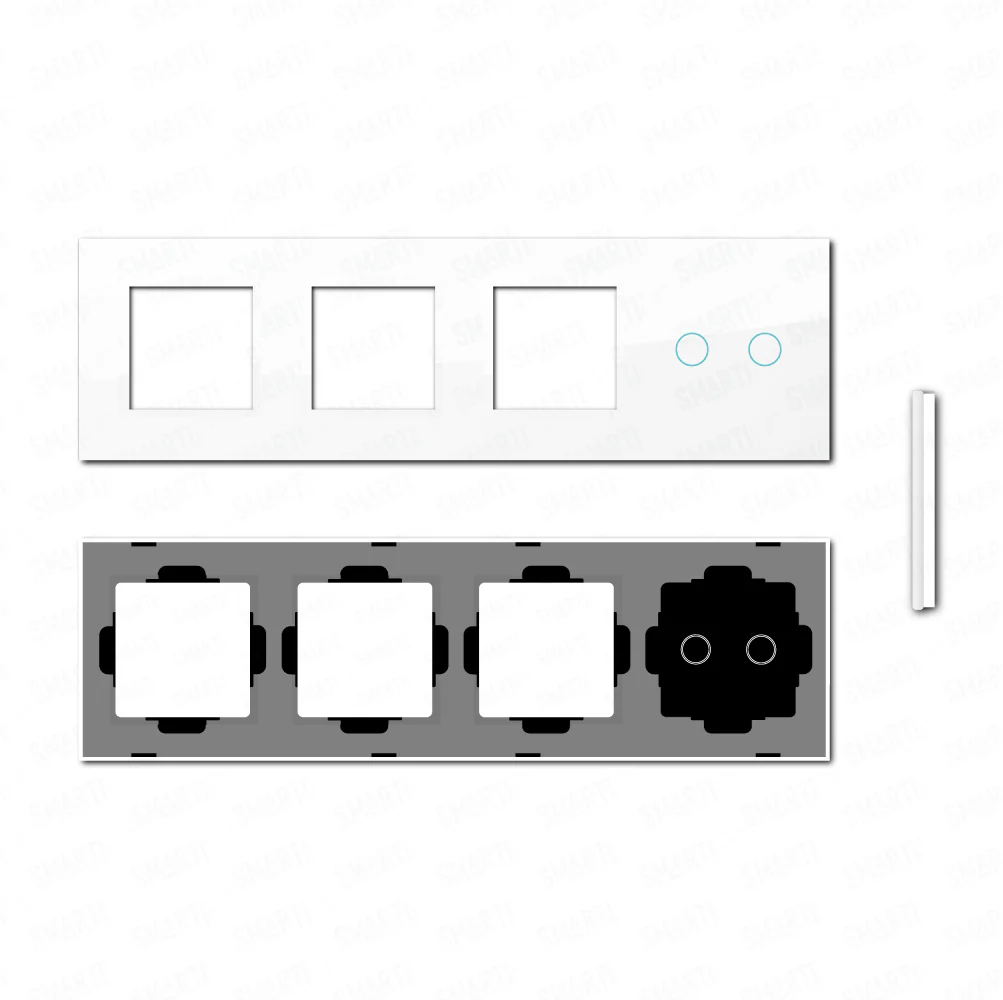 Smartify vPRO Espelho Quadruplo (Moldura + Moldura + Moldura + 2 botões) Branco - SYPE400000002BR - Image 2