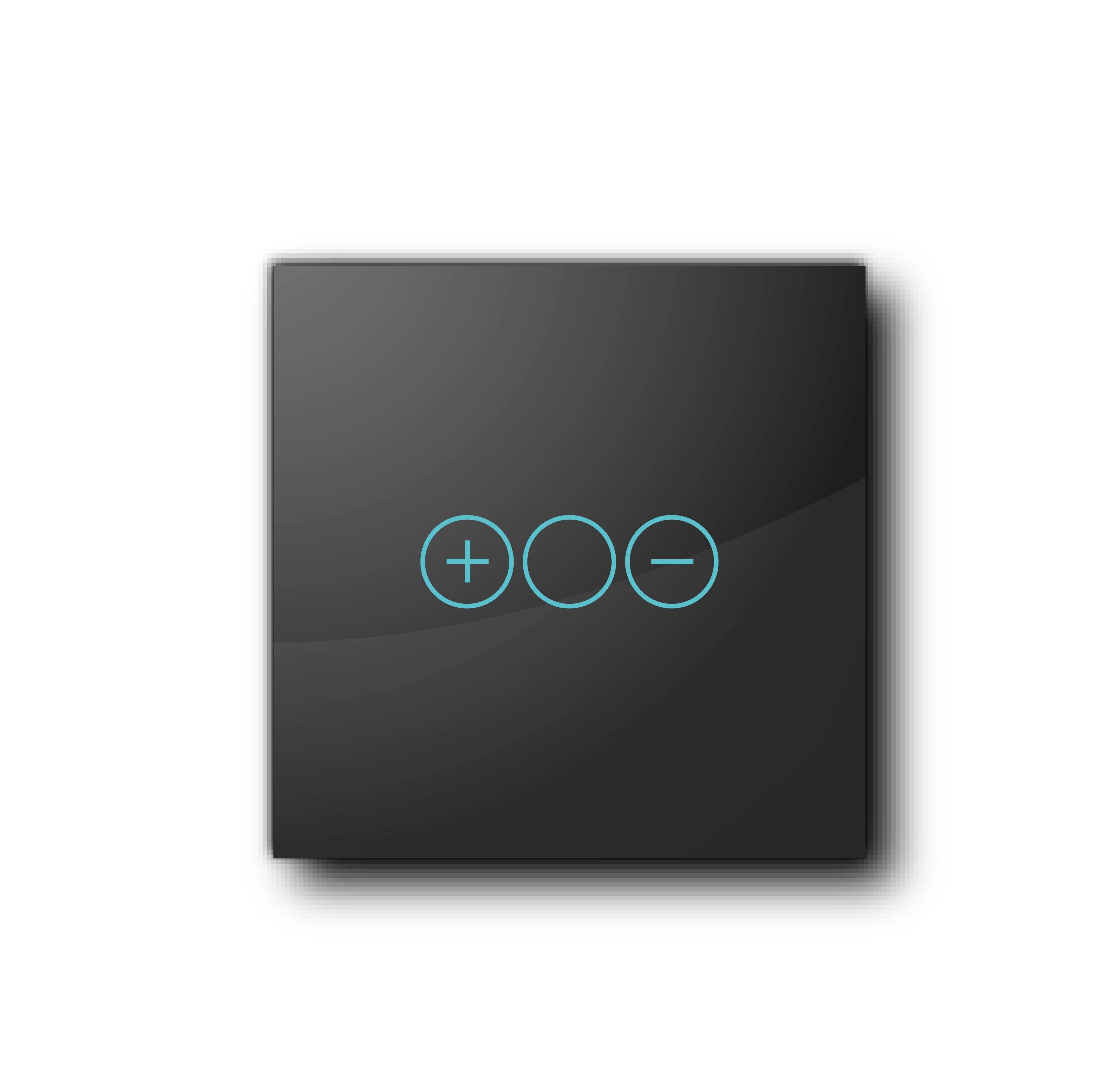 Smartify vPRO Espelho Simples c/ Regulador de Intensidade Preto - SYPE11DPR