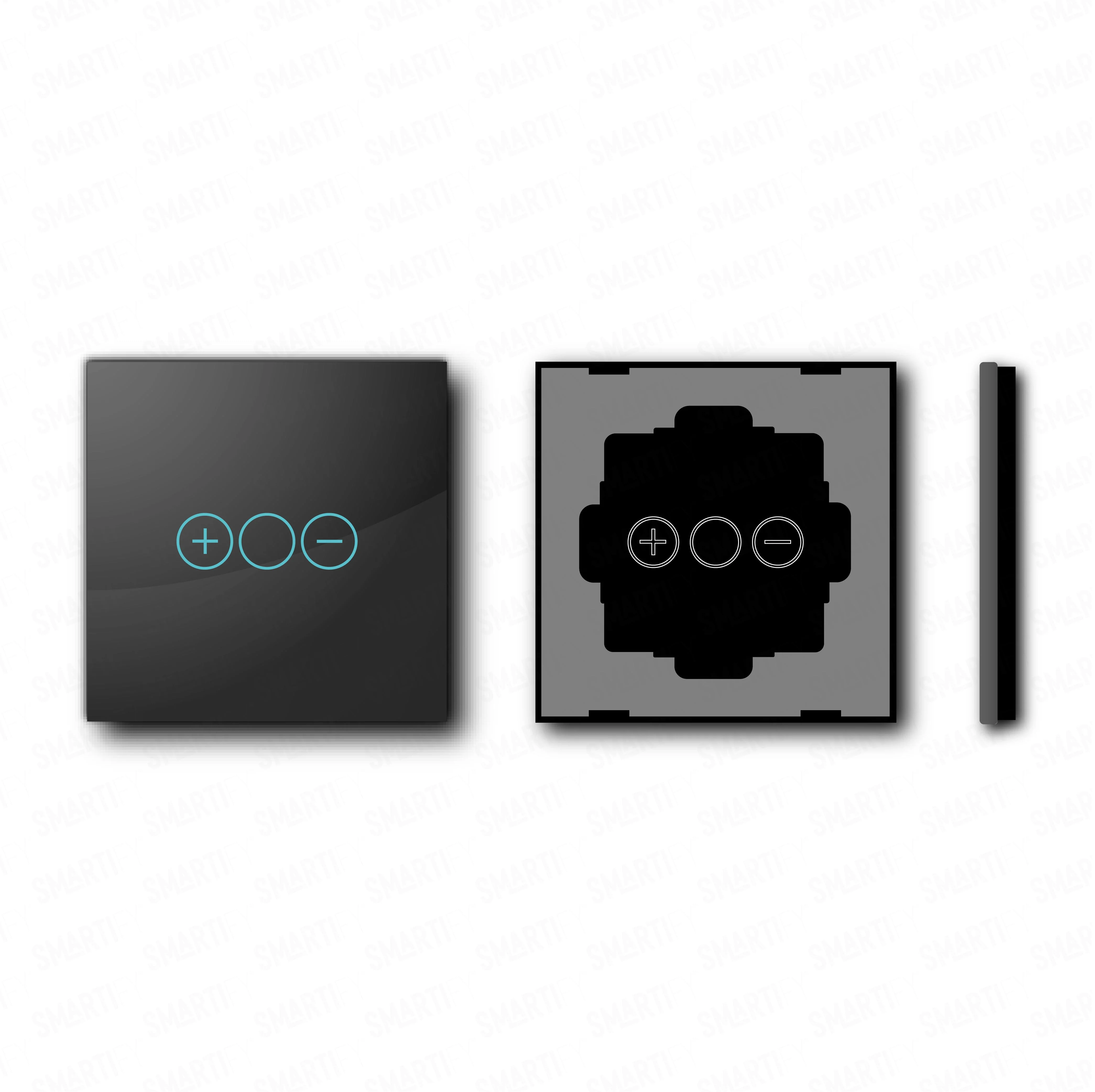 Smartify vPRO Espelho Simples c/ Regulador de Intensidade Preto - SYPE11DPR - Image 2