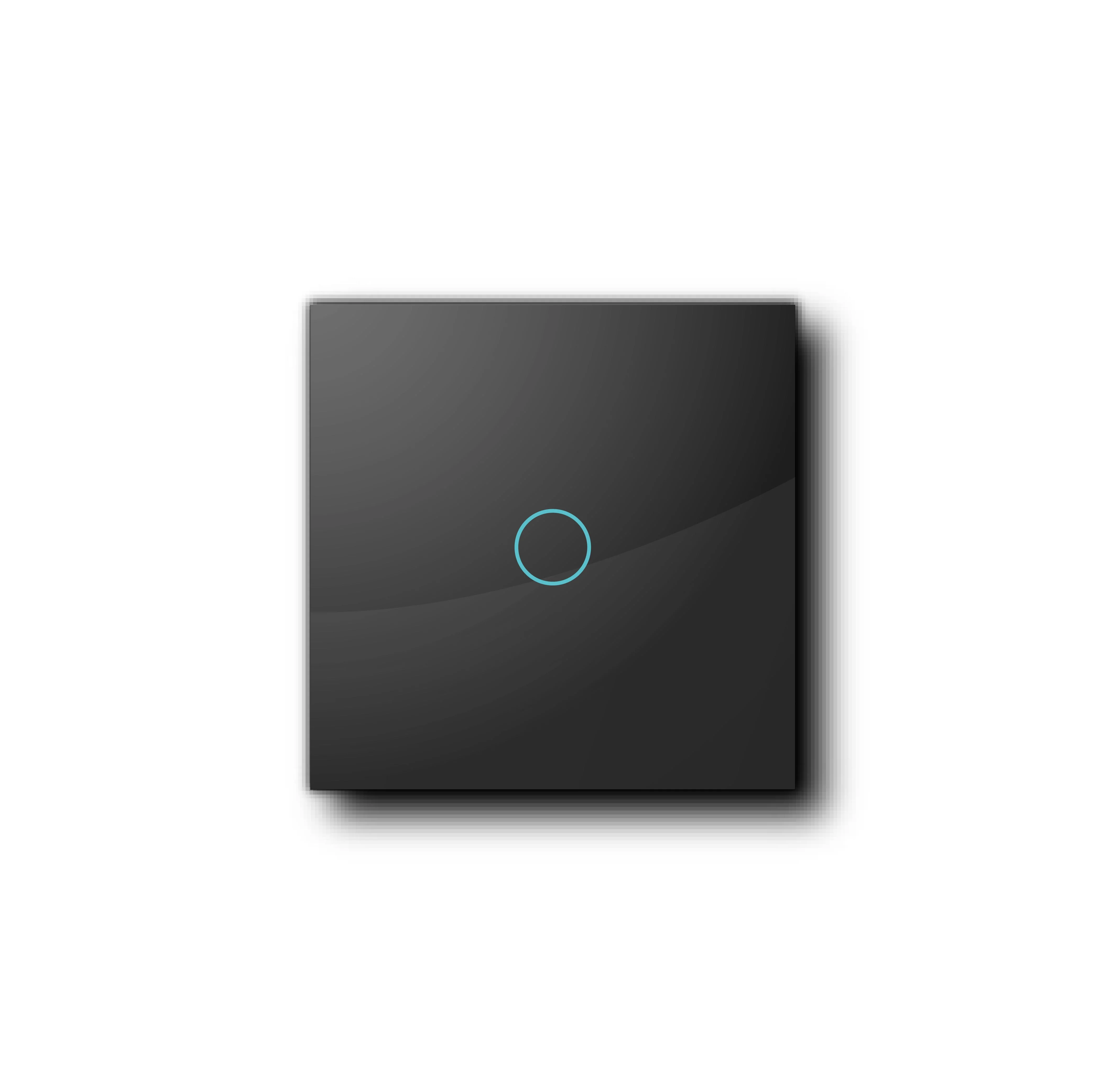 Smartify vPRO Espelho Simples de 1 botão Preto - SYPE101PR