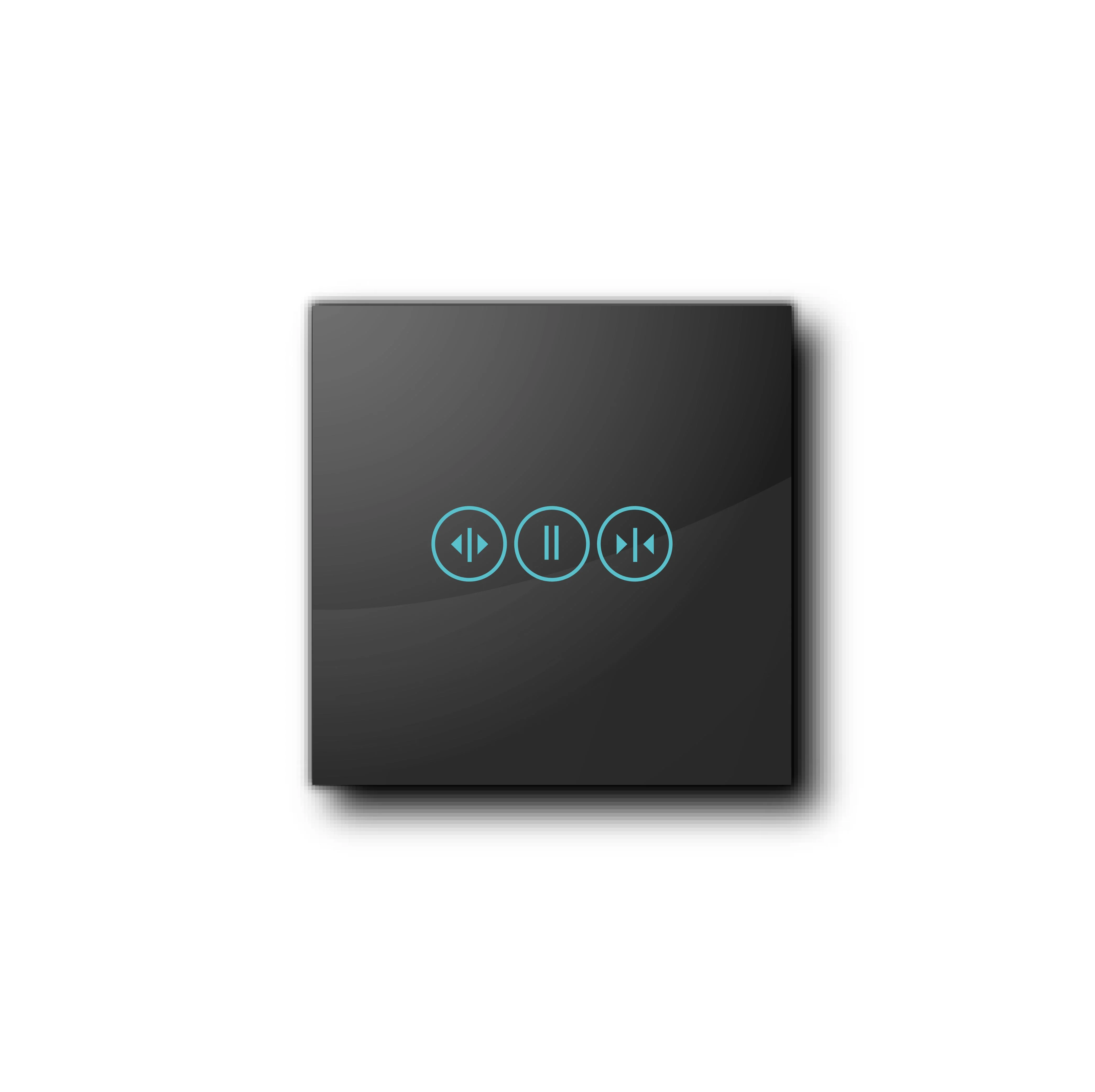 Smartify vPRO Espelho Simples de Cortinas Preto - SYPE1CTPR