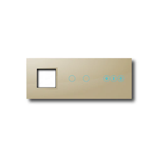 Smartify vPRO Espelho Triplo (Moldura + 2 botões + Estores) Dourado - SYPE30002ESDR