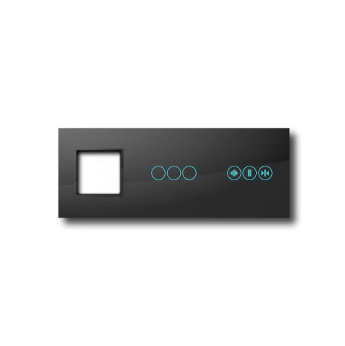 Smartify vPRO Espelho Triplo (Moldura + 3 botões + Cortinas) Preto - SYPE30003CTPR
