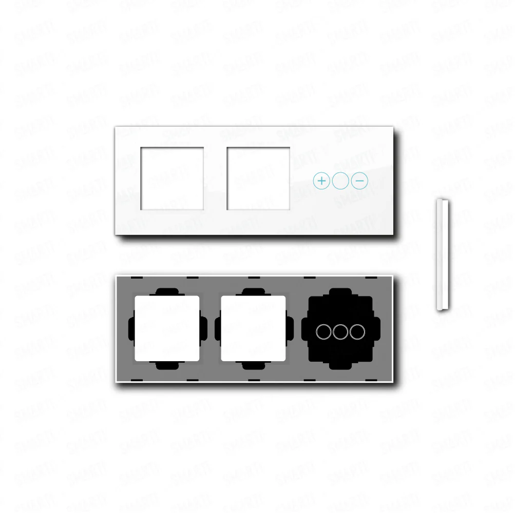 Smartify vPRO Espelho Triplo (Moldura + Moldura + Dimmer) Branco - SYPE300001DBR - Image 2