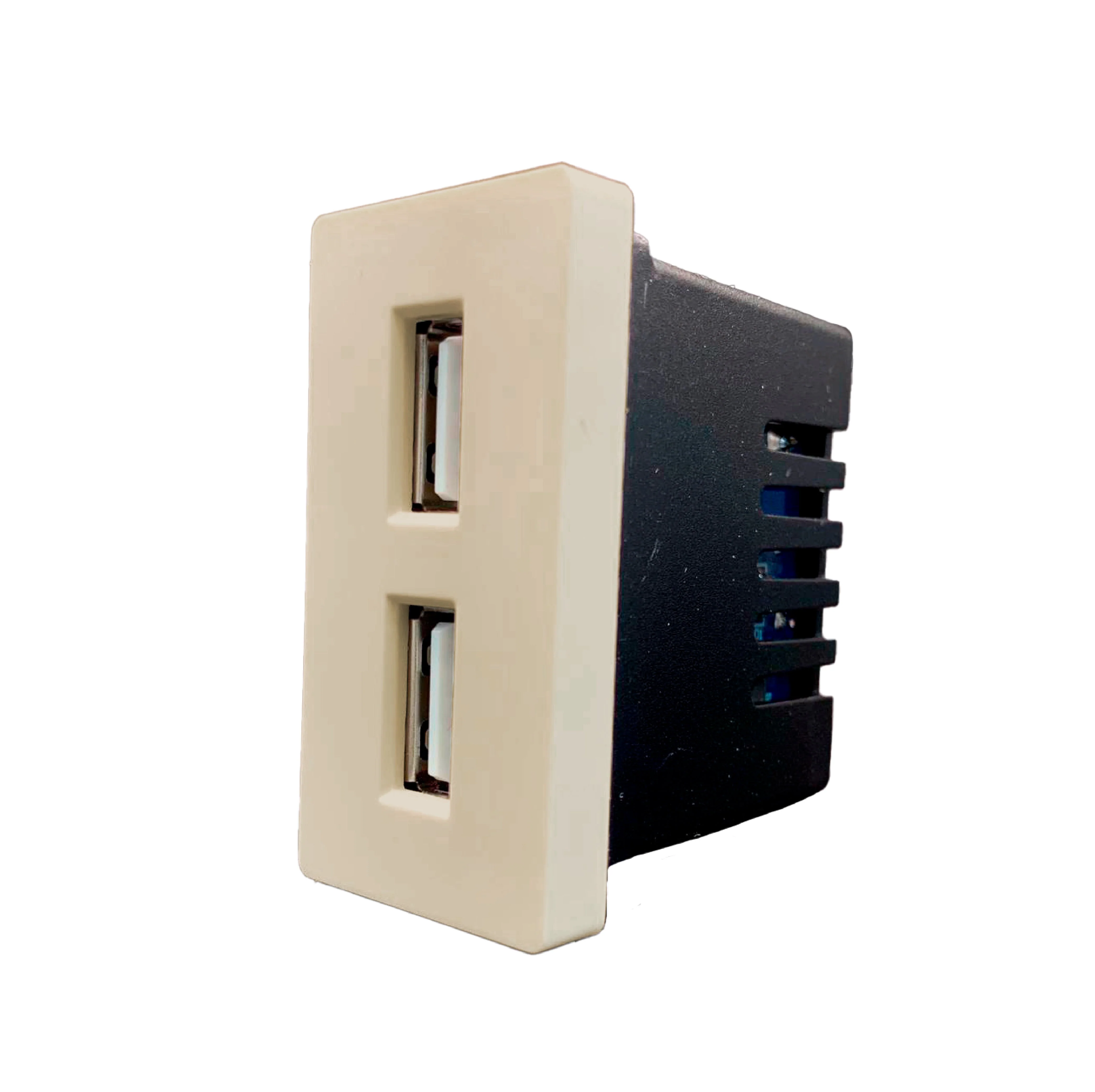 Smartify vPRO Meio Módulo 2x USB-A 2.4A Dourado - SYP0M2UADR