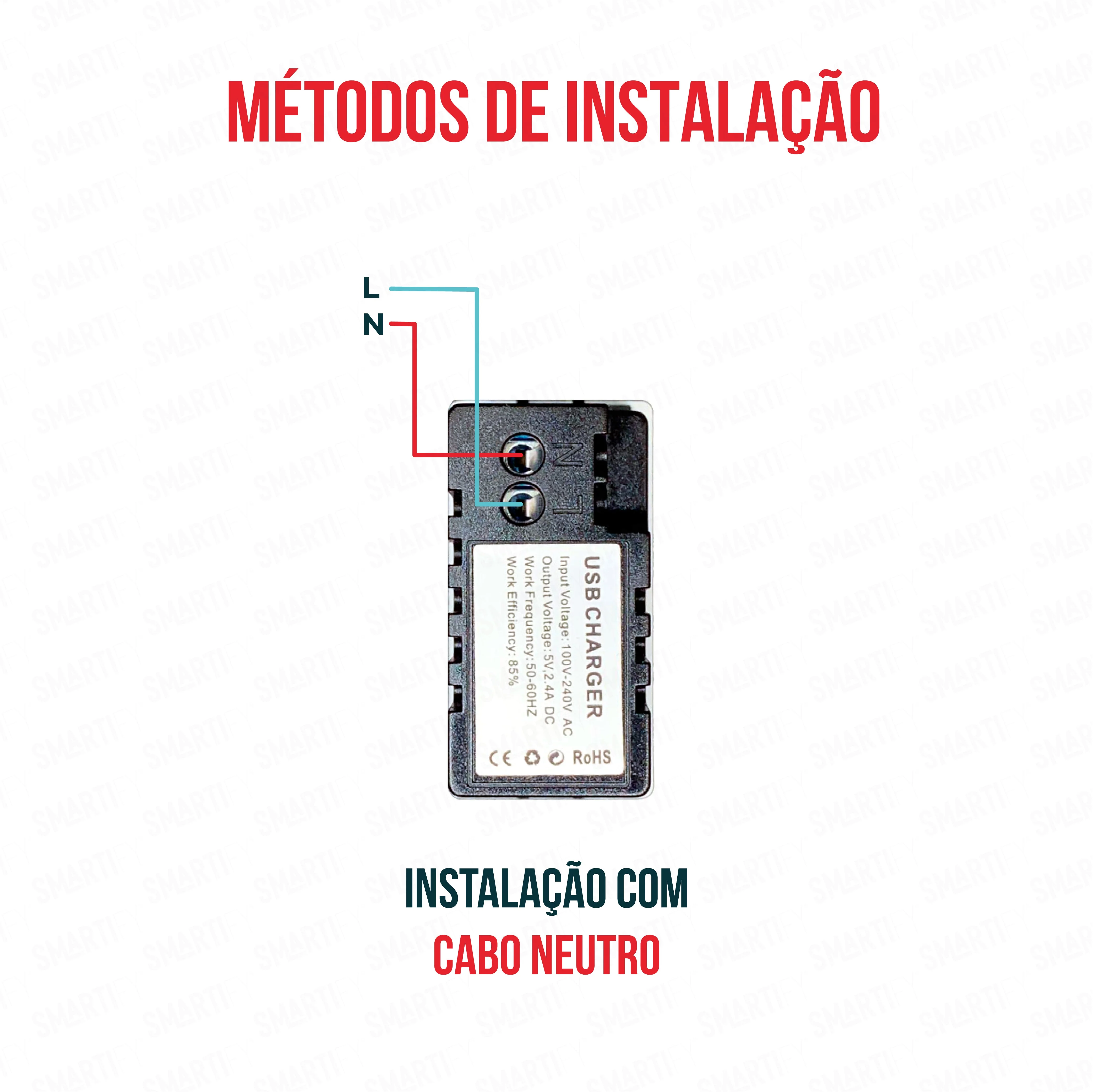Smartify vPRO Meio Módulo 2x USB-A 2.4A Branco - SYP0M2UABR - Image 4