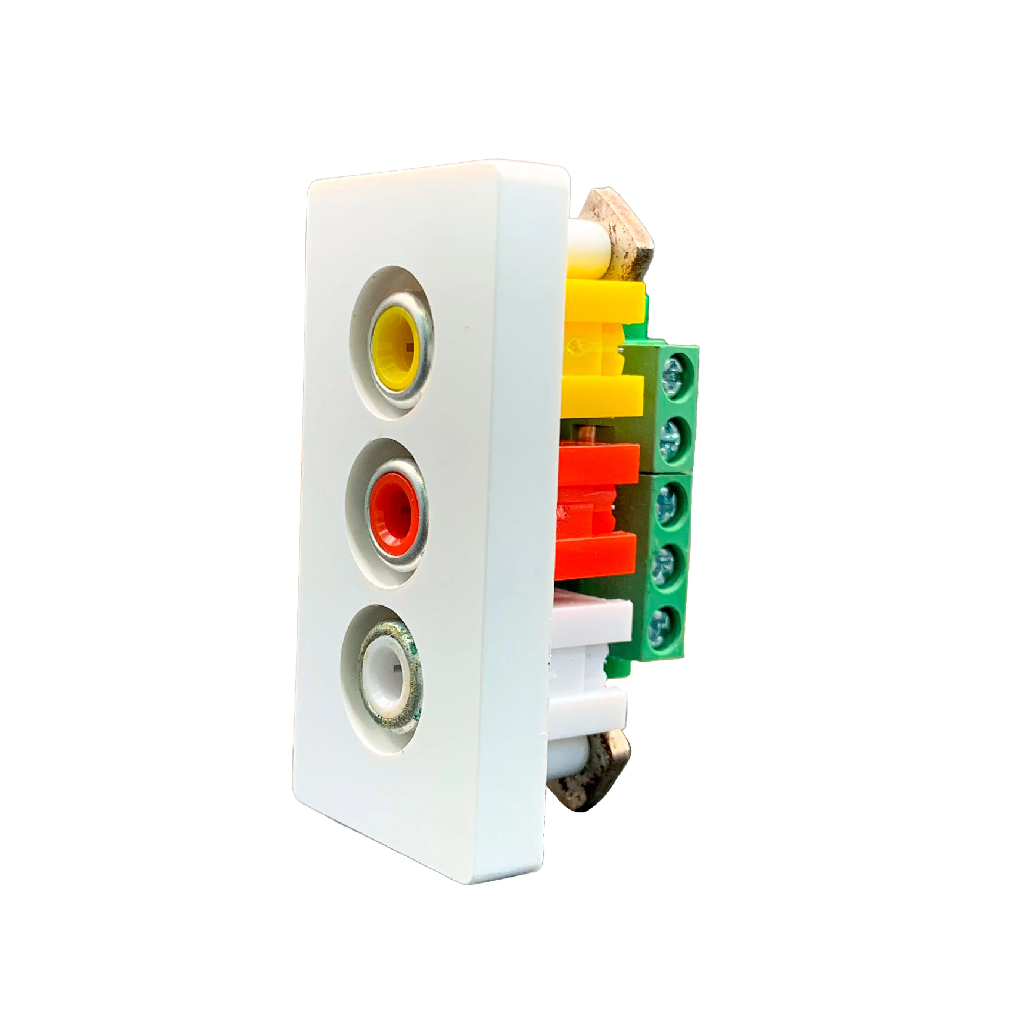 Smartify vPRO Meio Módulo de Banana 5 mm Branco - SYP0MSPKBR
