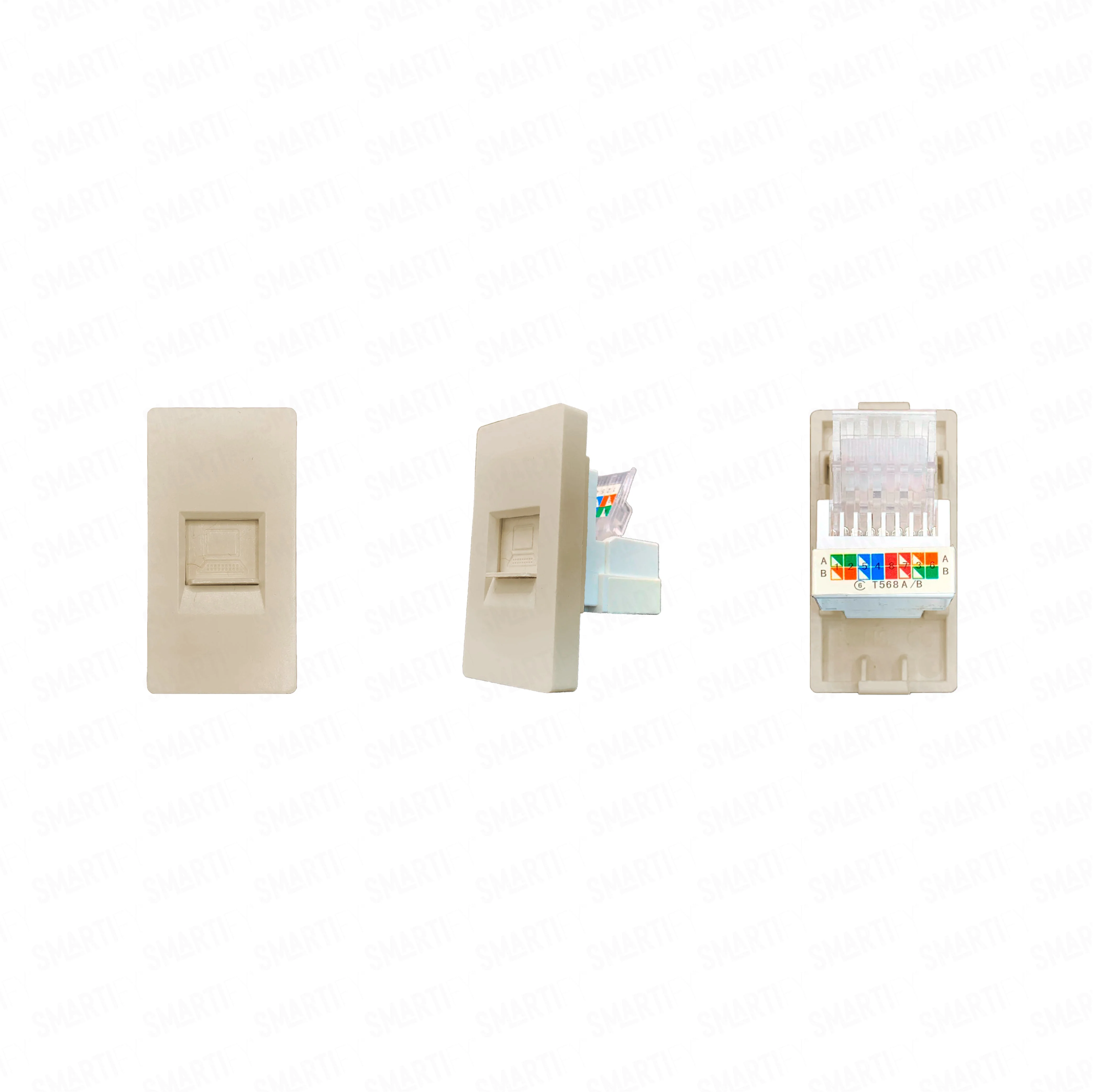 Smartify vPRO Meio Módulo de CAT6 Dourado - SYP0MCAT6DR - Image 2