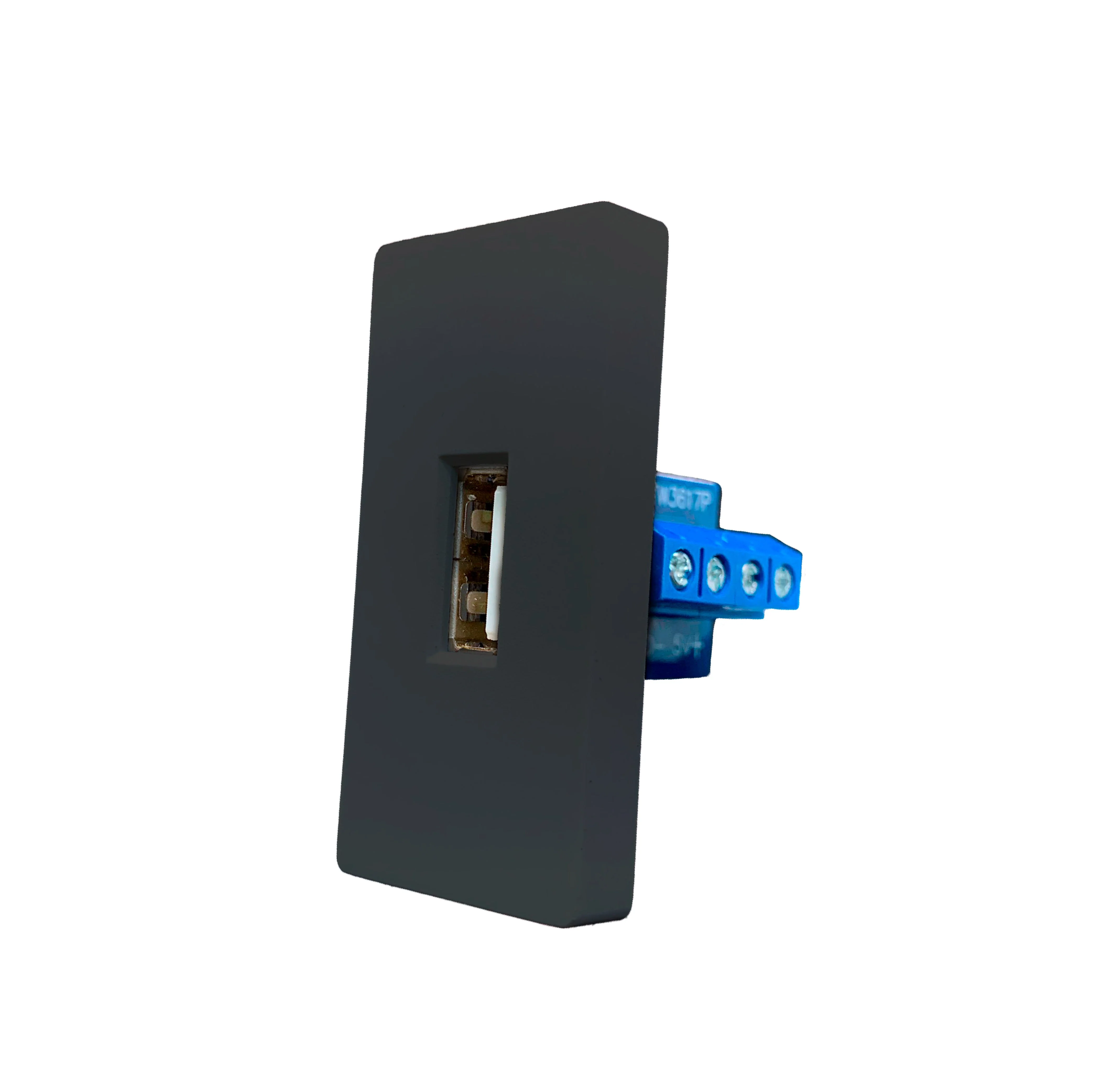 Smartify vPRO Meio Módulo USB-A c/ Transferência de Dados Preto - SYP0MUADATAPR