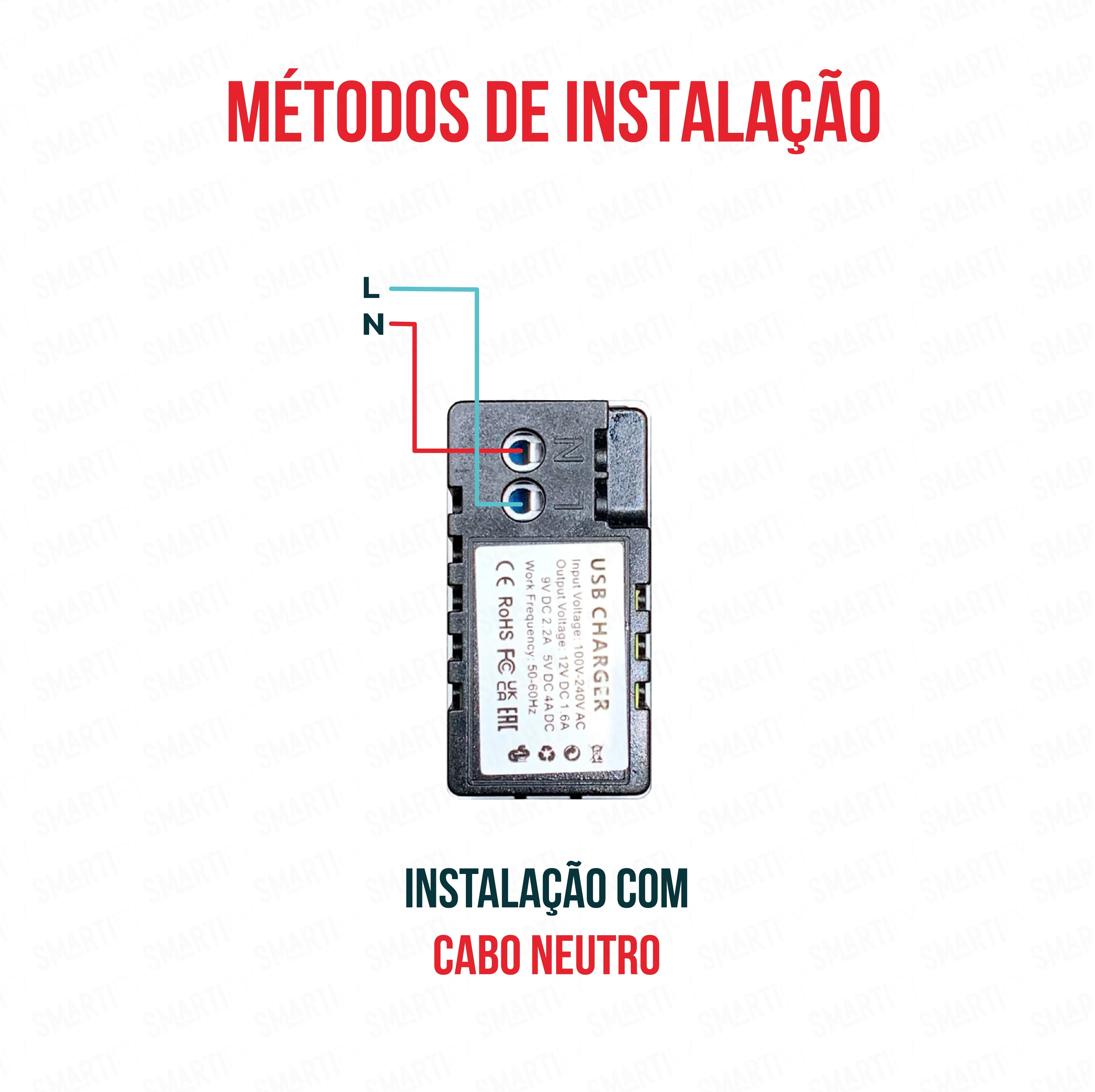 Smartify vPRO Meio Módulo USB-C + USB-A  20W Preto - SYP0MUCAPR - Image 4