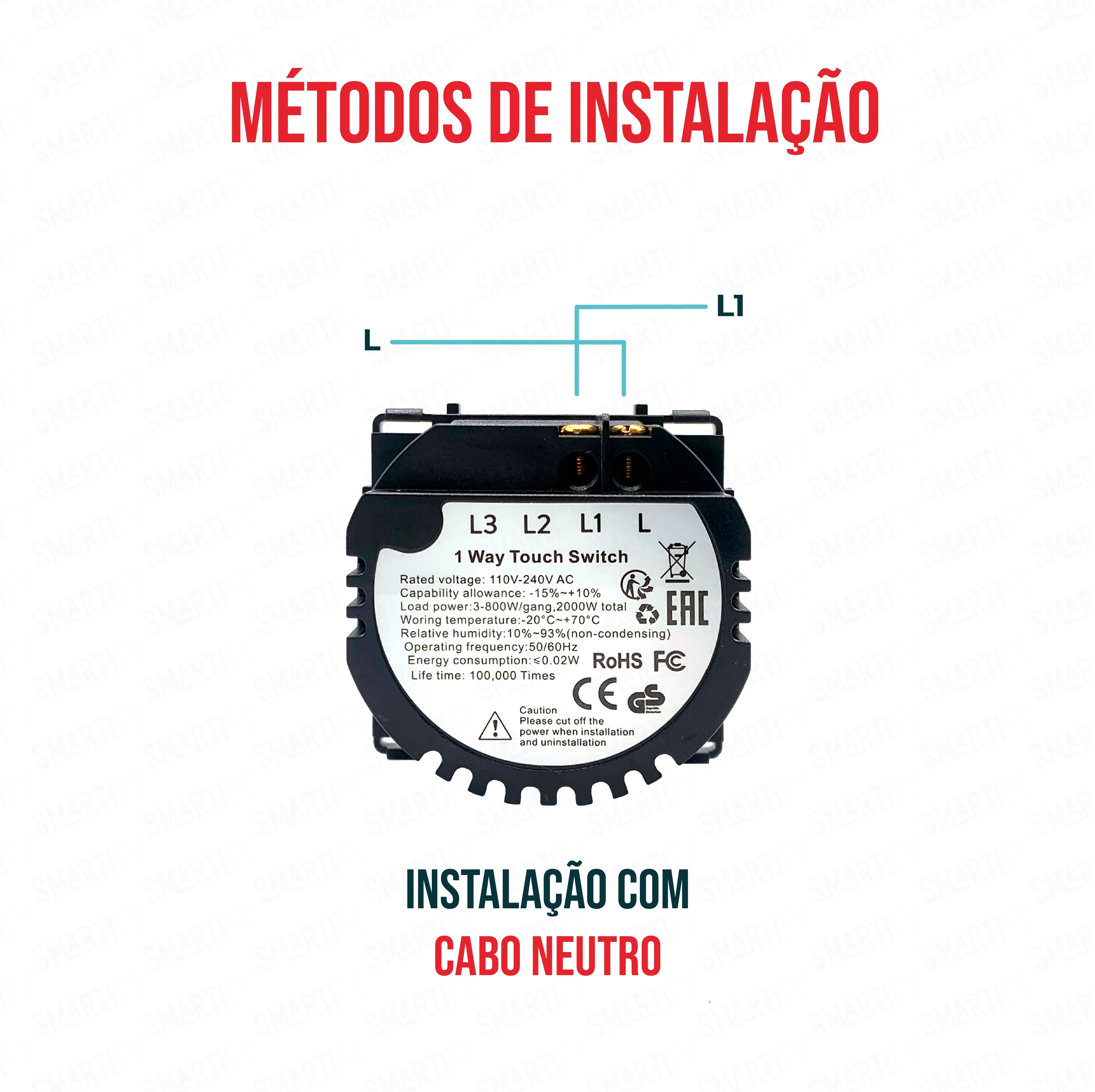 Smartify vPRO Módulo de 1 canal (sem neutro) - SYPM01NO - Image 4