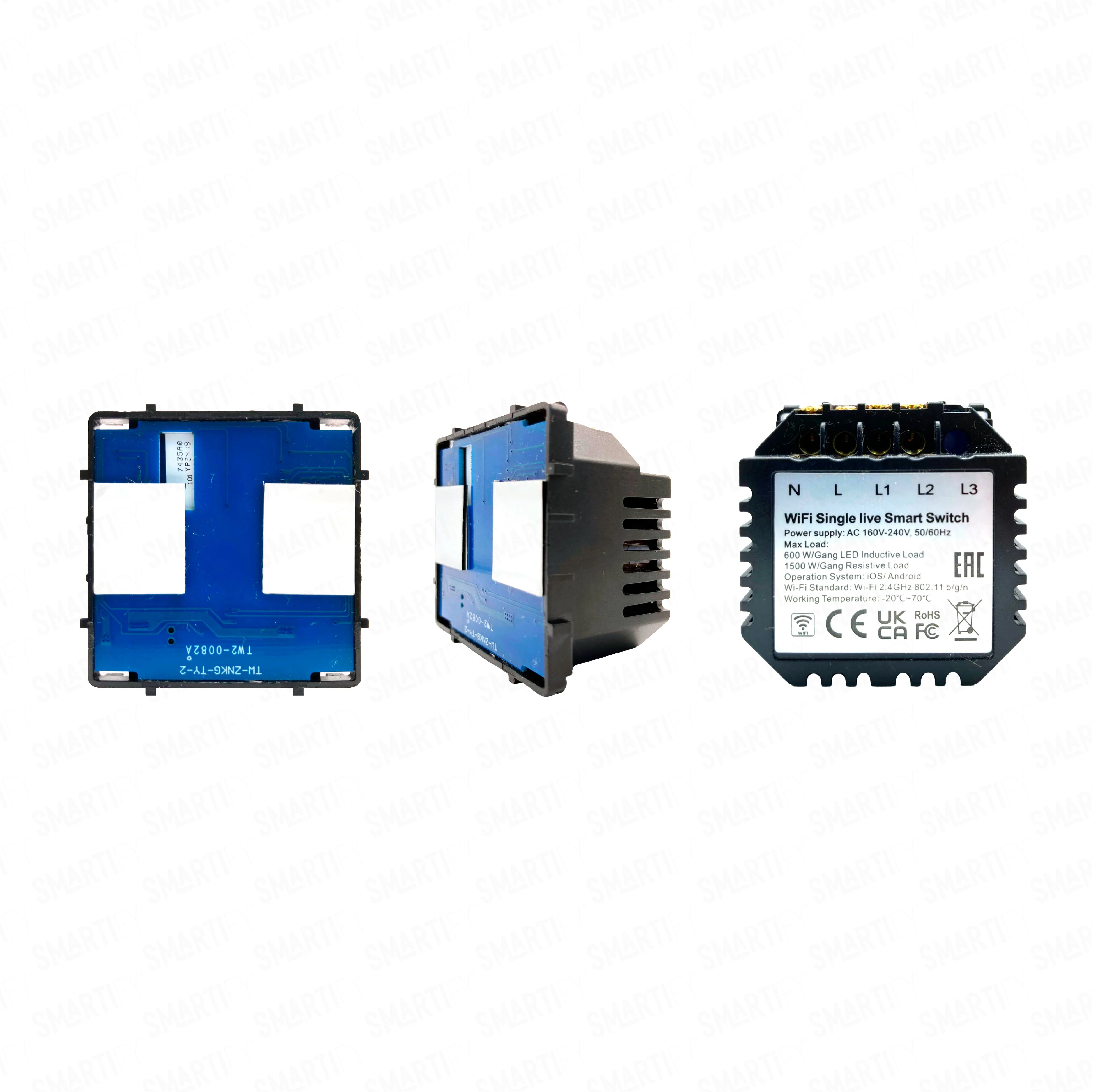 Smartify vPRO Módulo de 2 Canais Inteligente WiFi (com/sem neutro)  - SYPM02WF - Image 2