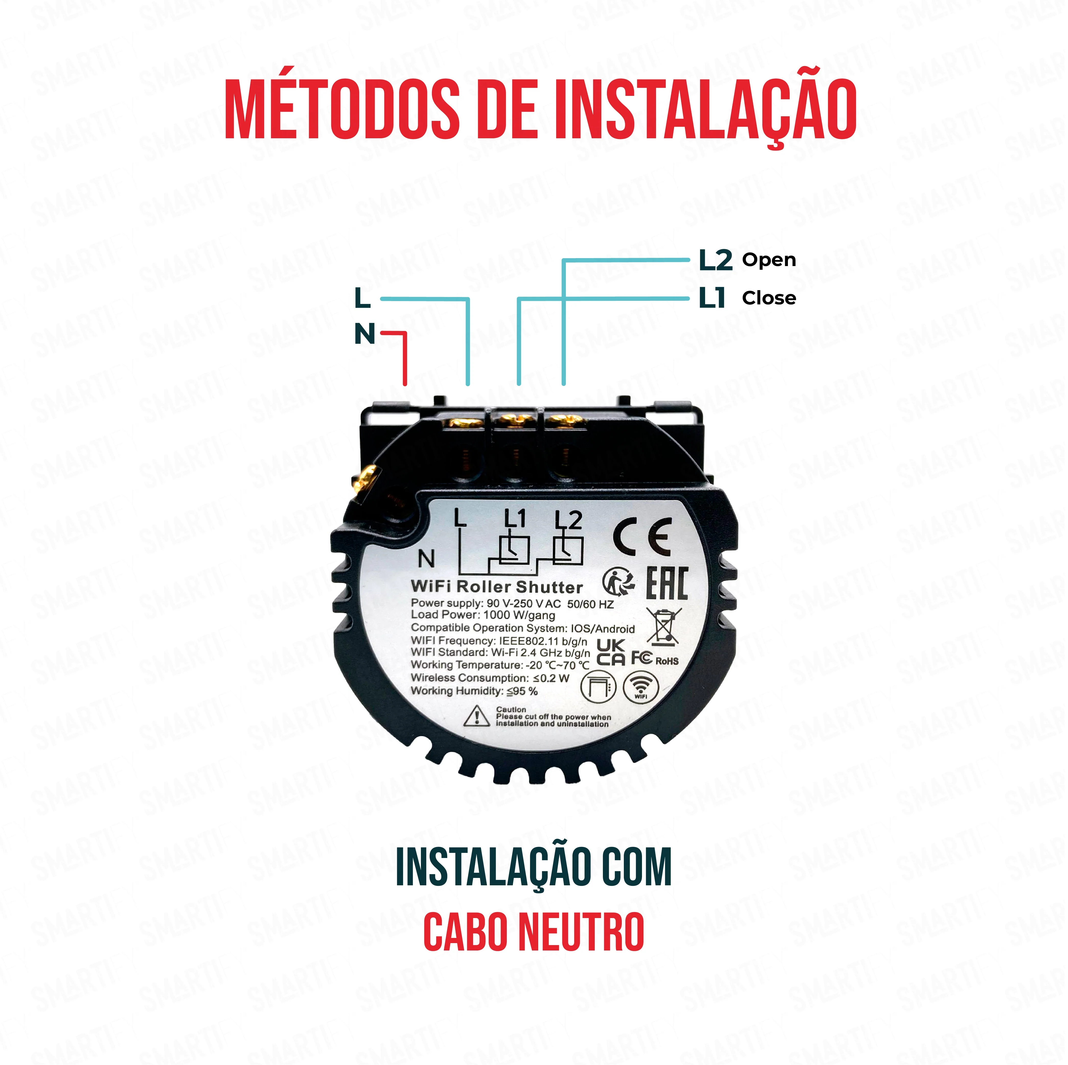 Smartify vPRO Módulo de Estores Inteligente Wifi (com neutro) - SYPMESWF - Image 4