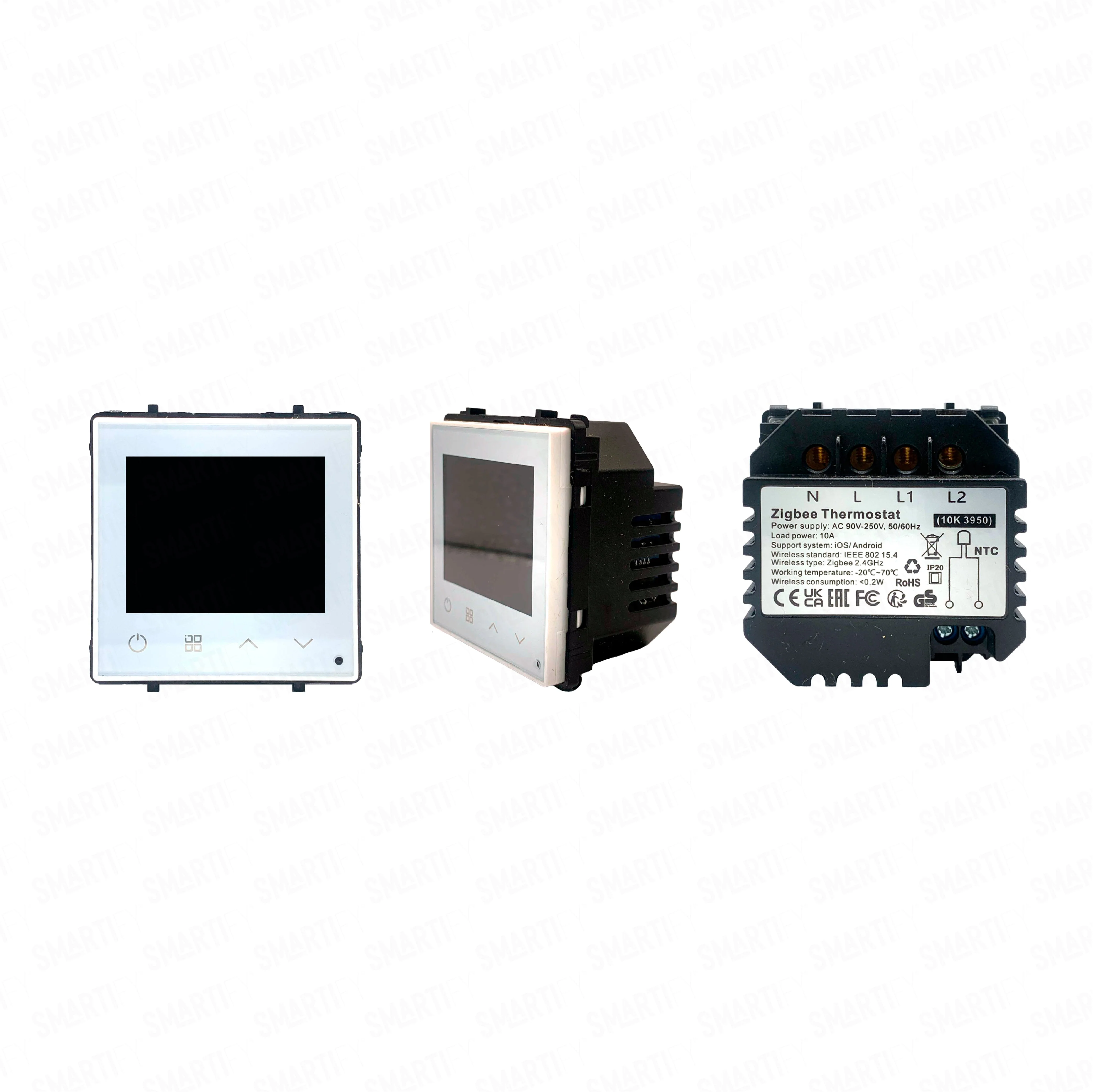 Smartify vPRO Módulo Termóstato piso Radiante c/ Circulação de Águas Inteligente Zigbee - Branco - Image 2