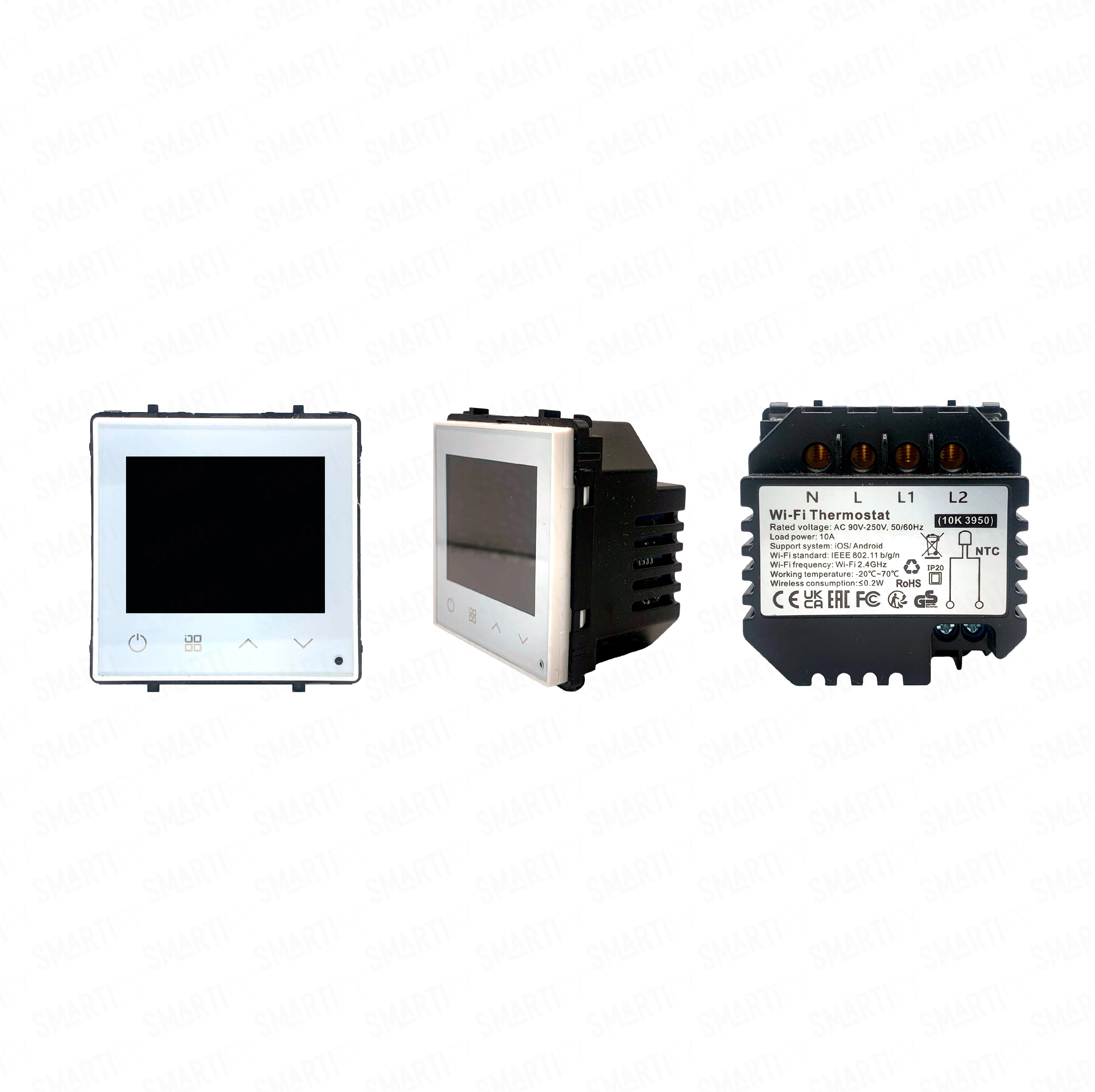 Smartify vPRO Módulo Termóstato piso Radiante Elétrico Inteligente Wifi Branco - SYPMTTEWFBR - Image 2