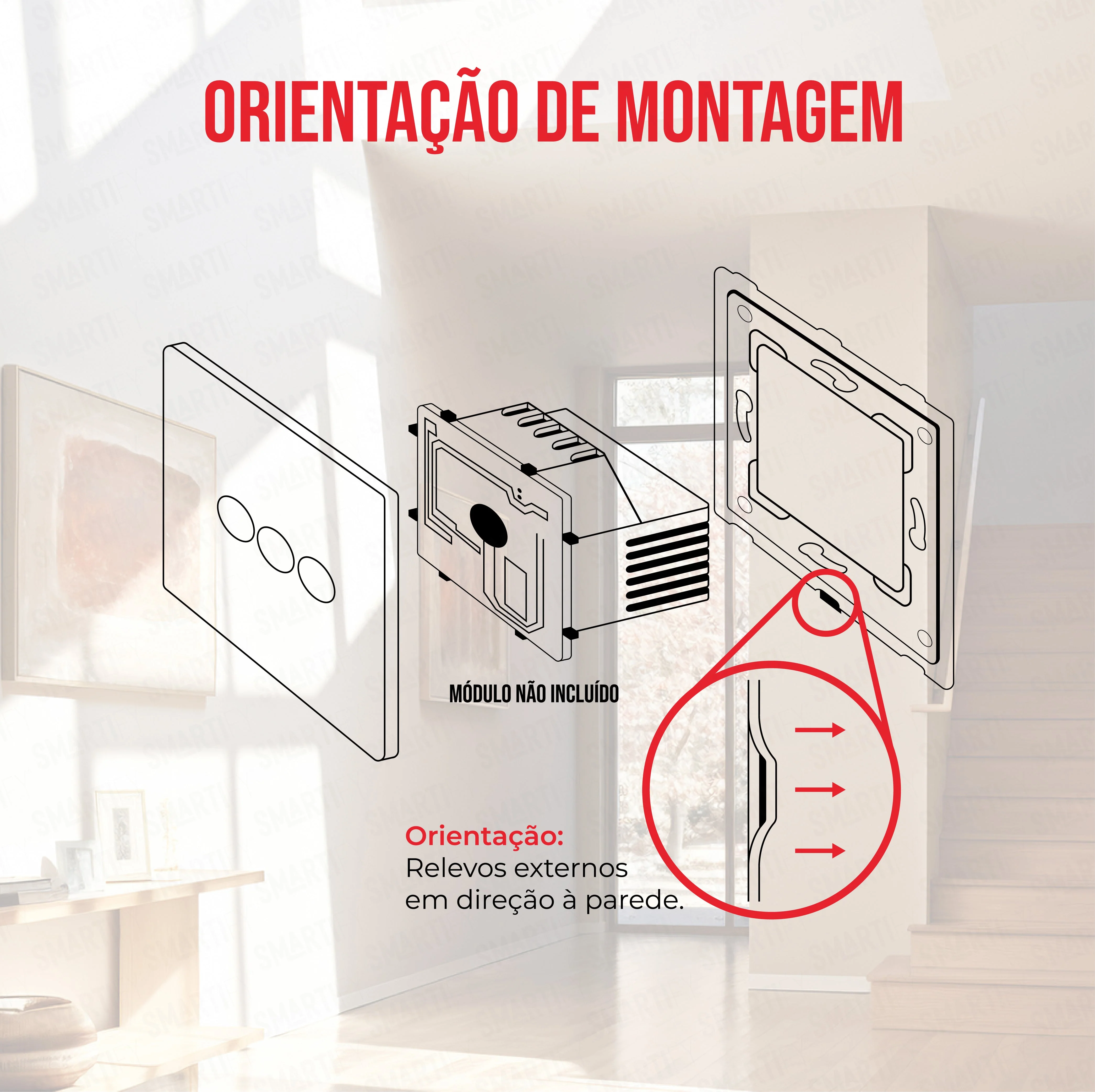 Smartify vPRO Moldura Simples Preto - SYPE100PR - Image 4