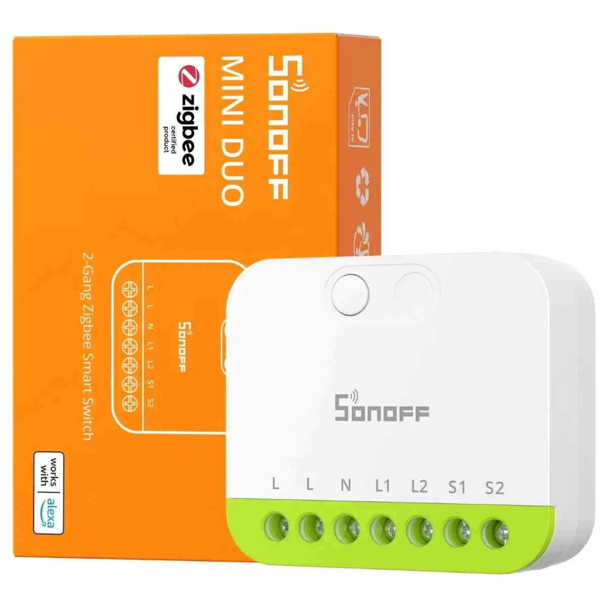 Sonoff Interruptor inteligente Zigbee 3.0 de 2 canais - Sonoff MINI-ZB2GS - Image 4