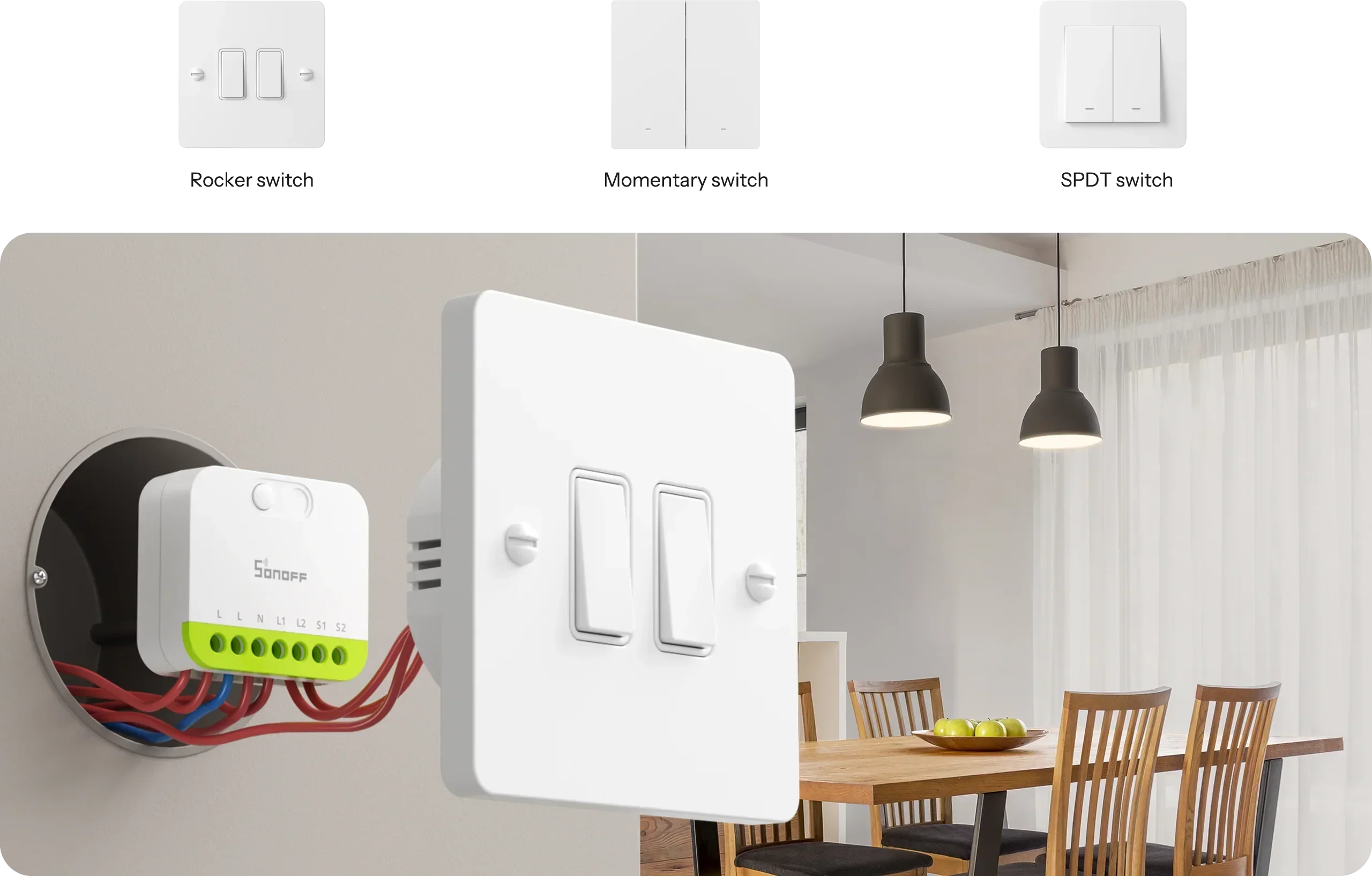 Sonoff Interruptor inteligente Zigbee 3.0 de 2 canais - Sonoff MINI-ZB2GS - Image 8