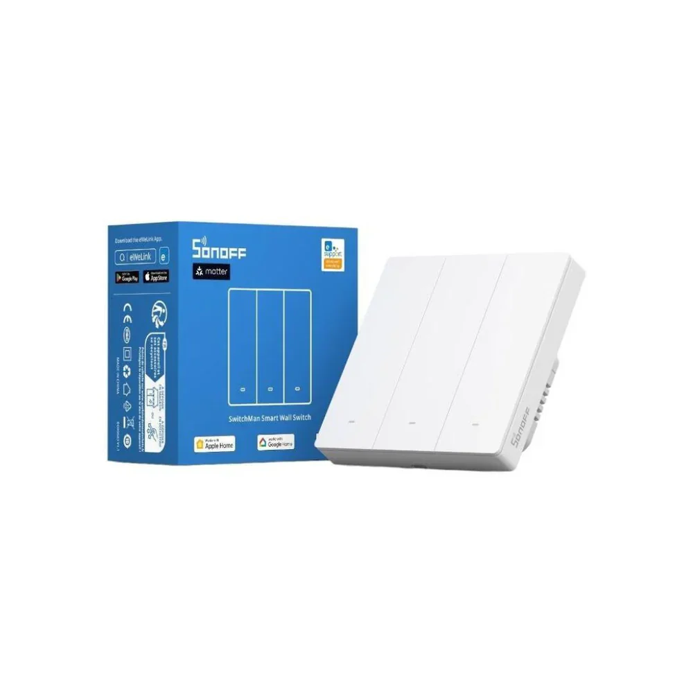 Sonoff M5 Interruptor Inteligente Pressão de 3 canais 86mm Branco Zigbee - Image 5